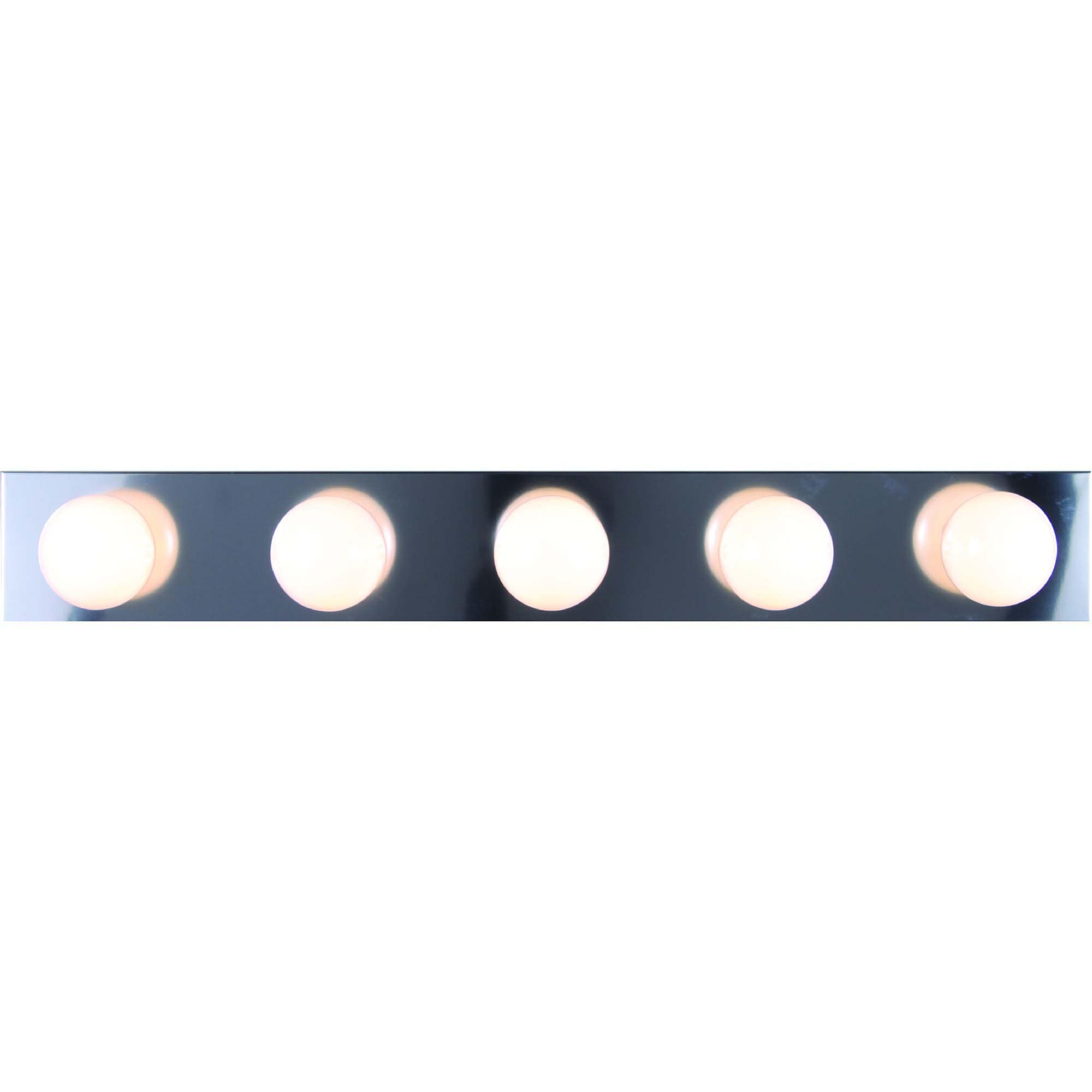 Elegant Chrome 30" Transitional 5-Light Bathroom Vanity Fixture