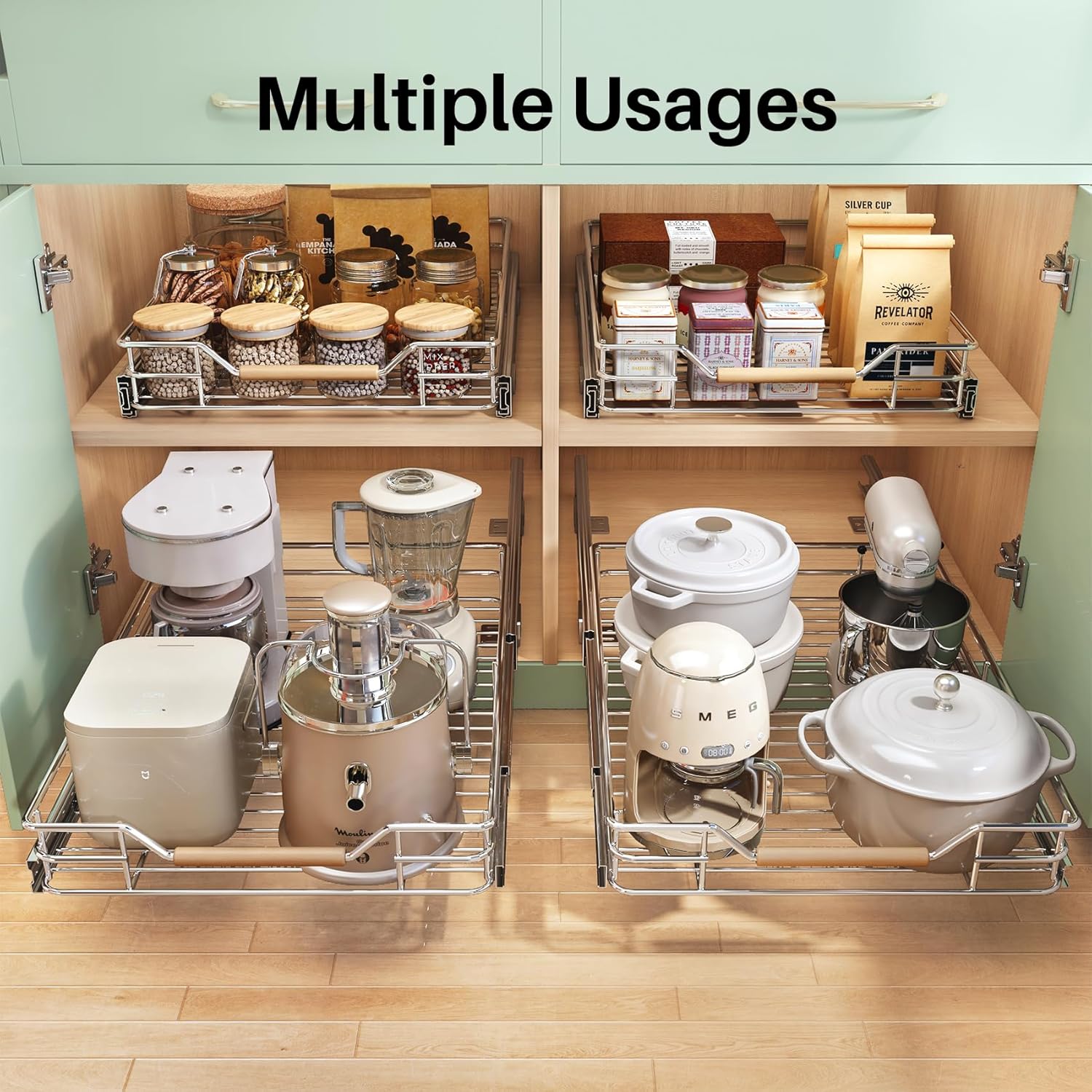 Kitstorack KS-B0D4-FGKS4X Pull-Out-Cabinet-Baskets - View #5