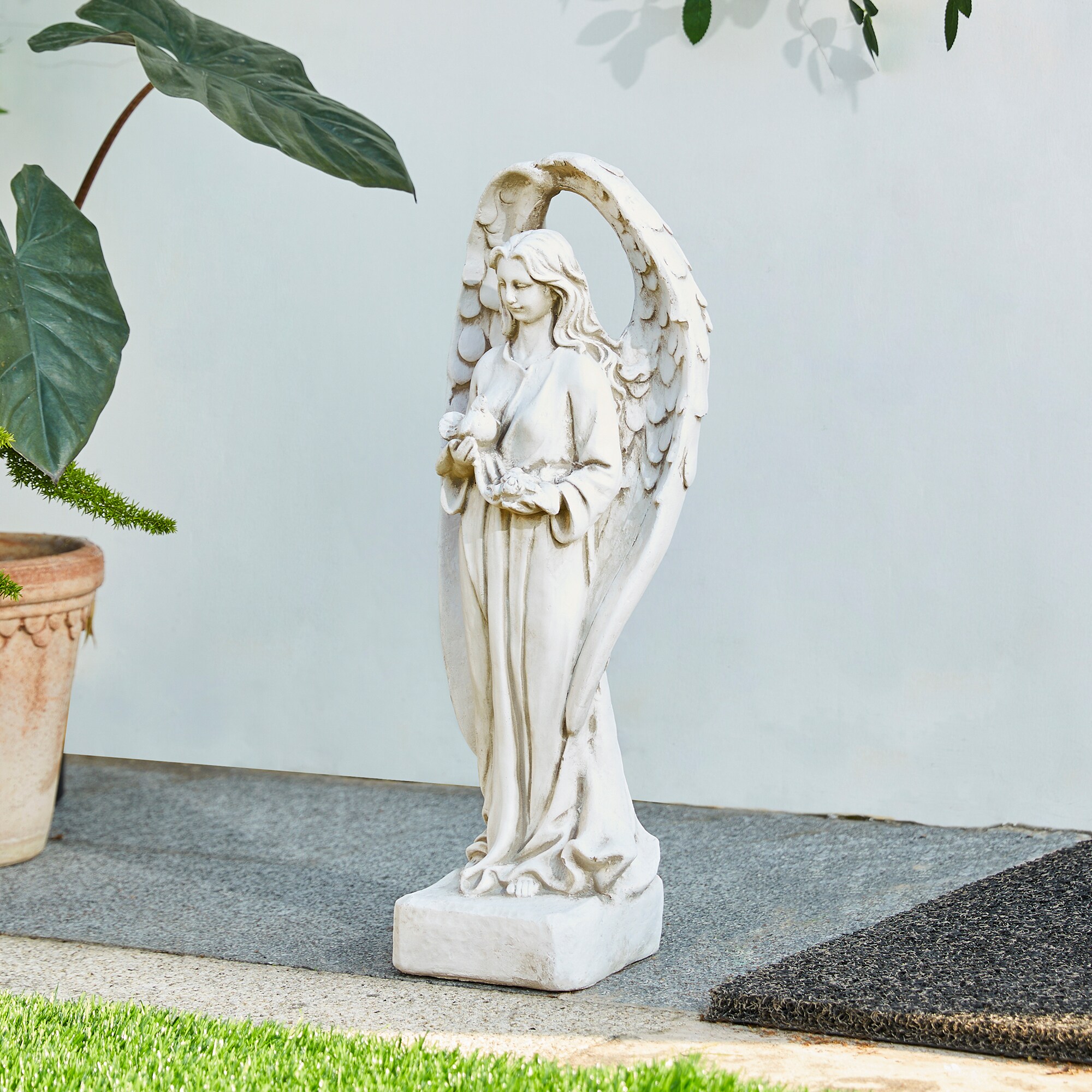 Glitzhome 2025400051 Garden-Statue - View #3
