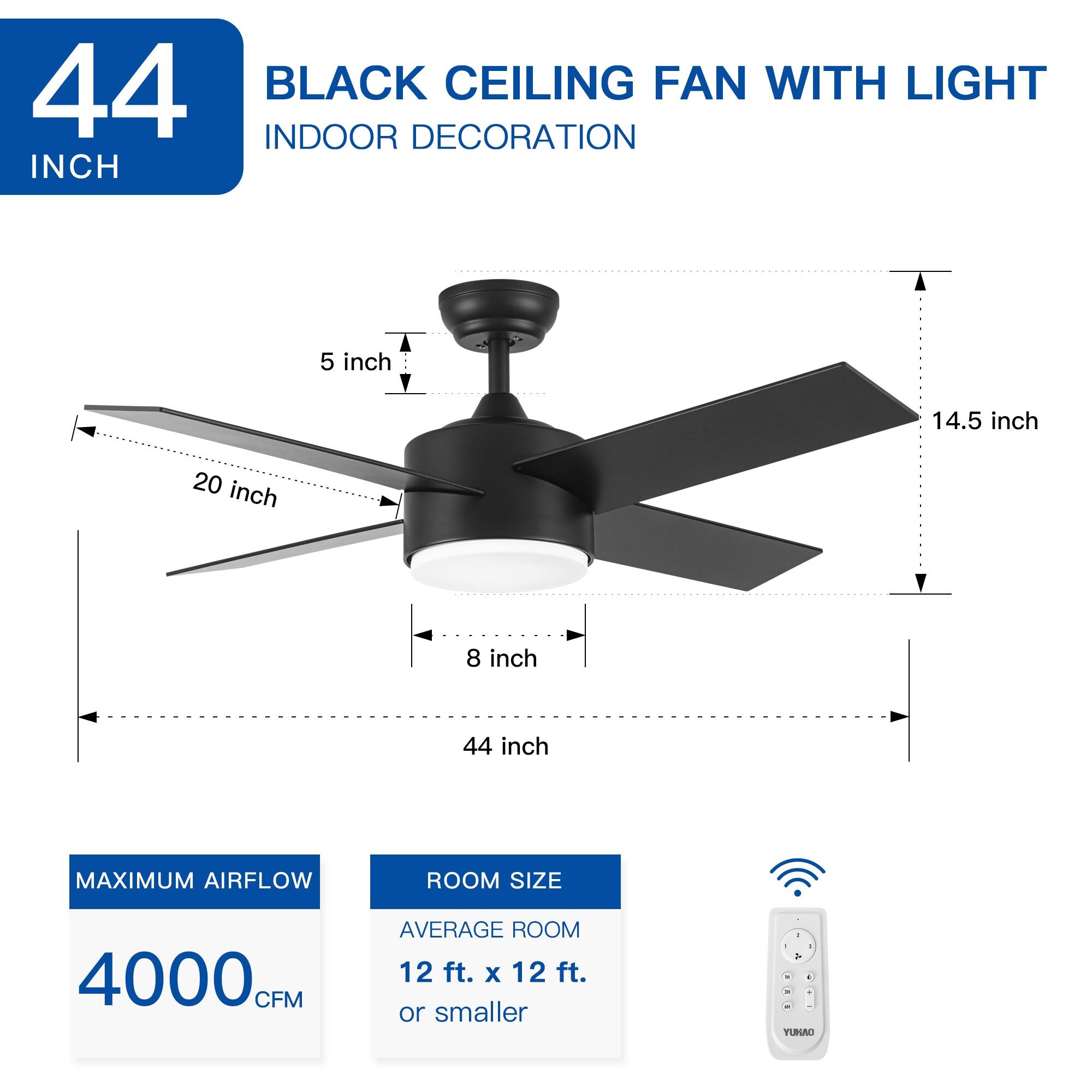 WELLFOR AMYU-05 Ceiling-Fans - View #8