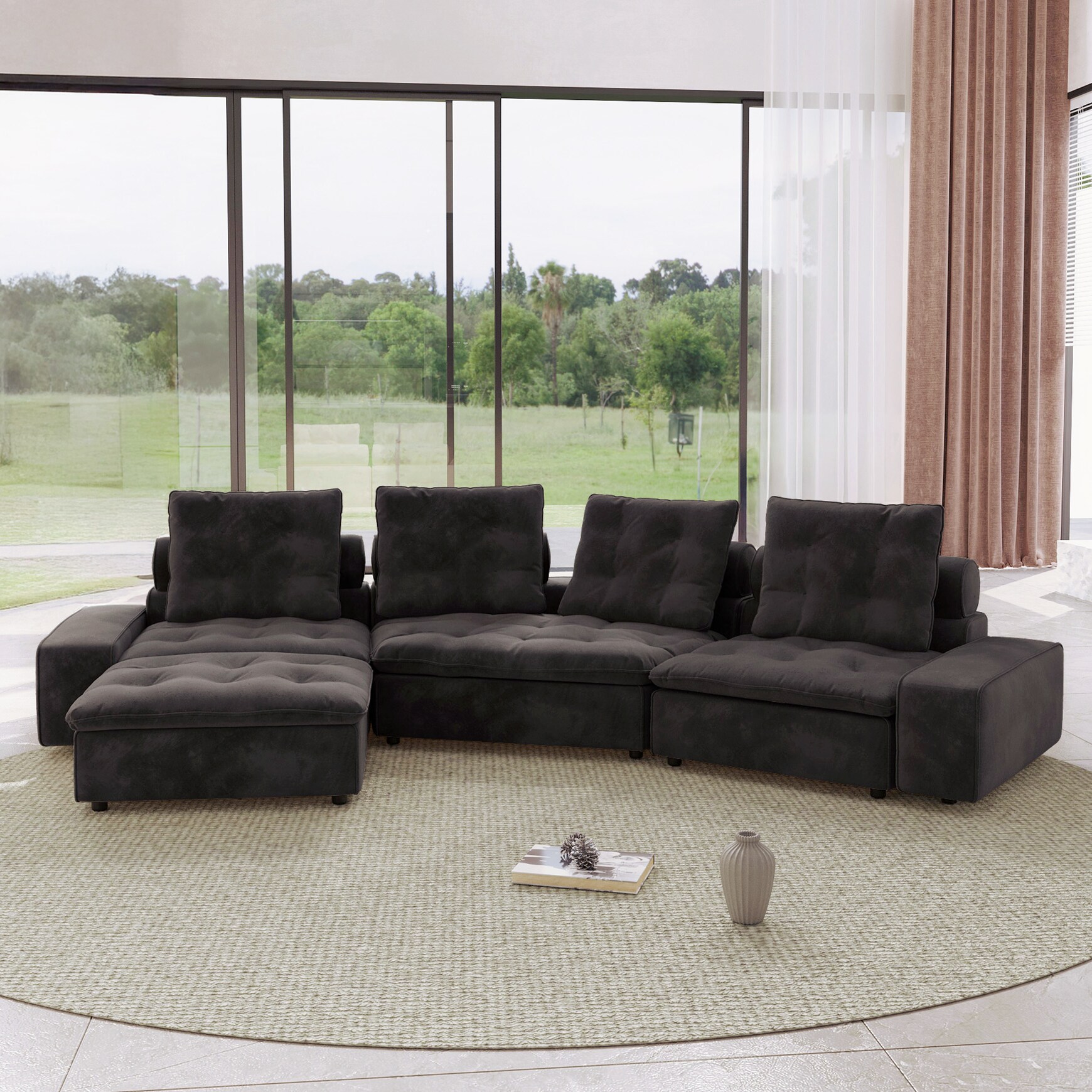 BuotiqHom DH-CF3+1-136GY Sofas-Loveseats - View #6