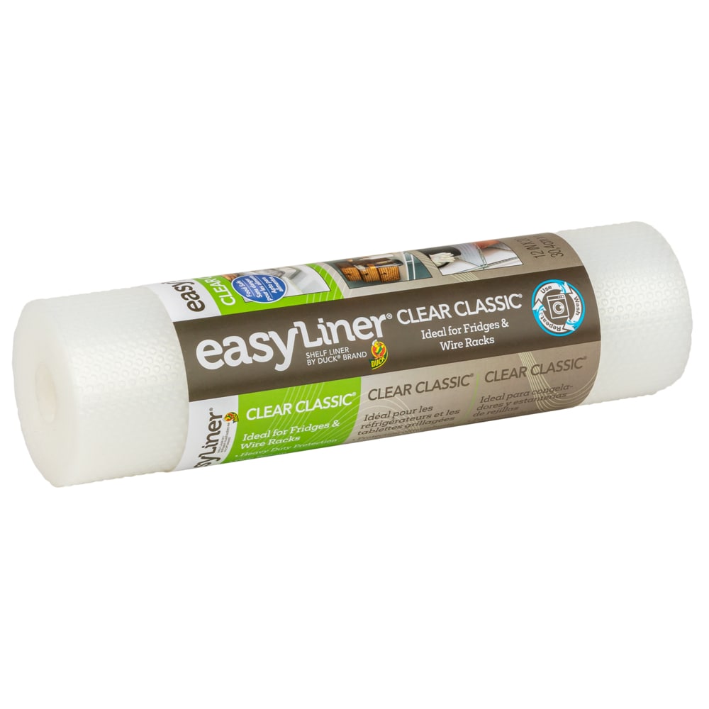 Duck Clear Classic EasyLiner 12-in x 20-ft Clear Shelf Liner