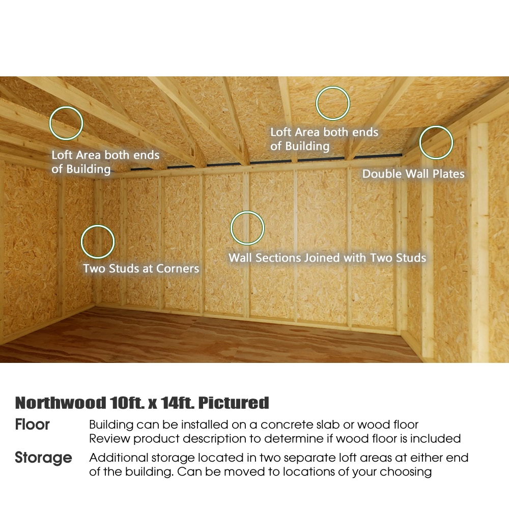 Best Barns NORTHWOOD1014DF Wood-Storage-Buildings - View #8