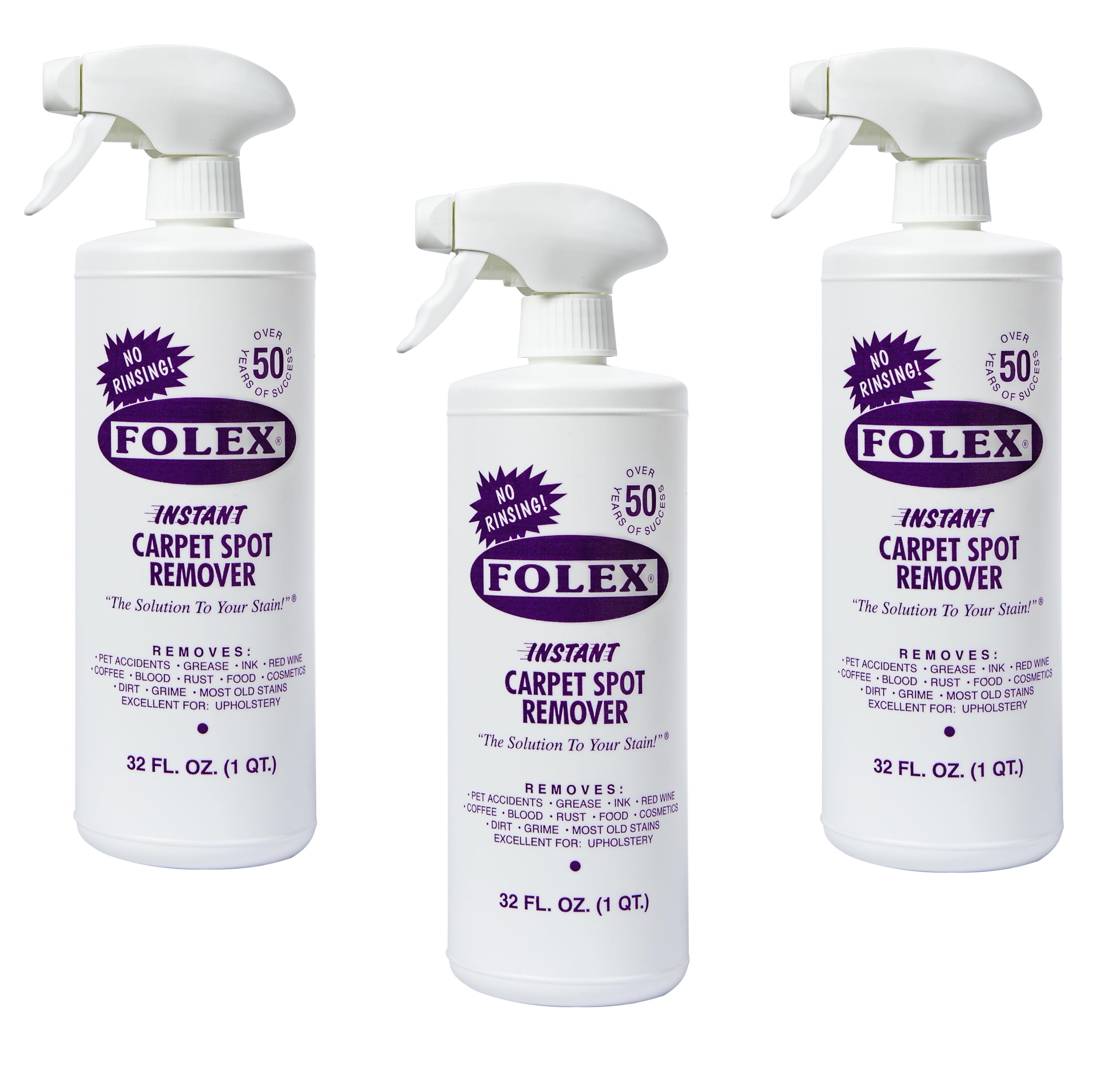FOLEX  Instant Carpet Spot Remover 32oz Pack of 3