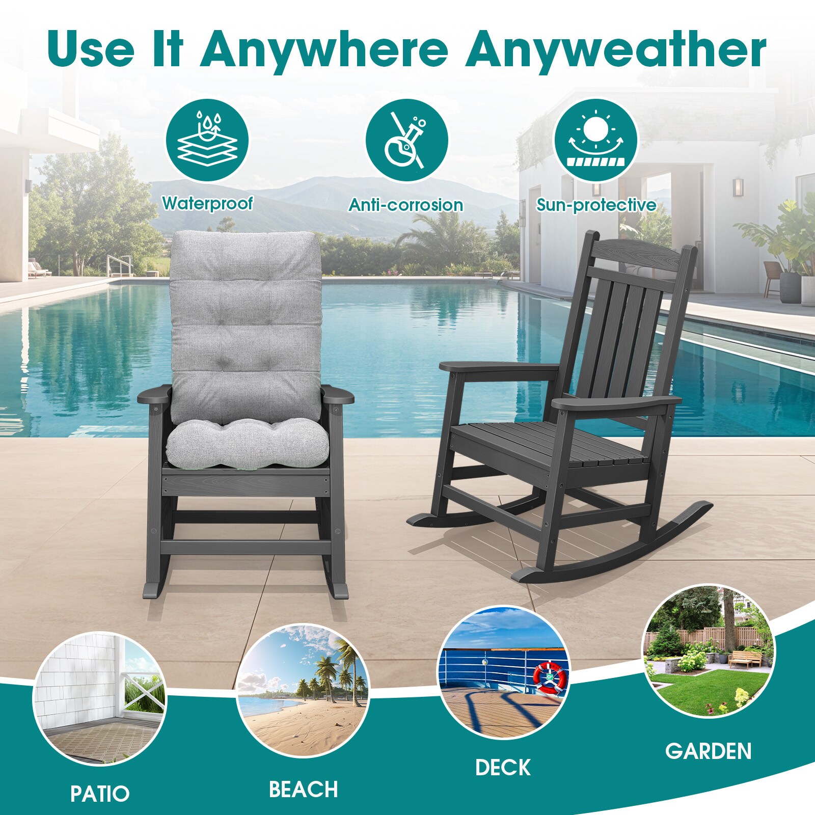 JEAREY 03YY-DZ-GY Patio-Chairs - View #8