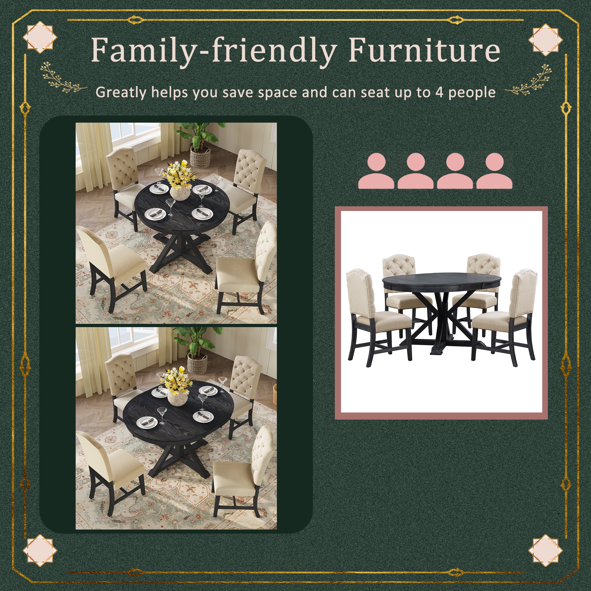 ModernLuxe L-ST000078AAP Dining-Sets - View #4