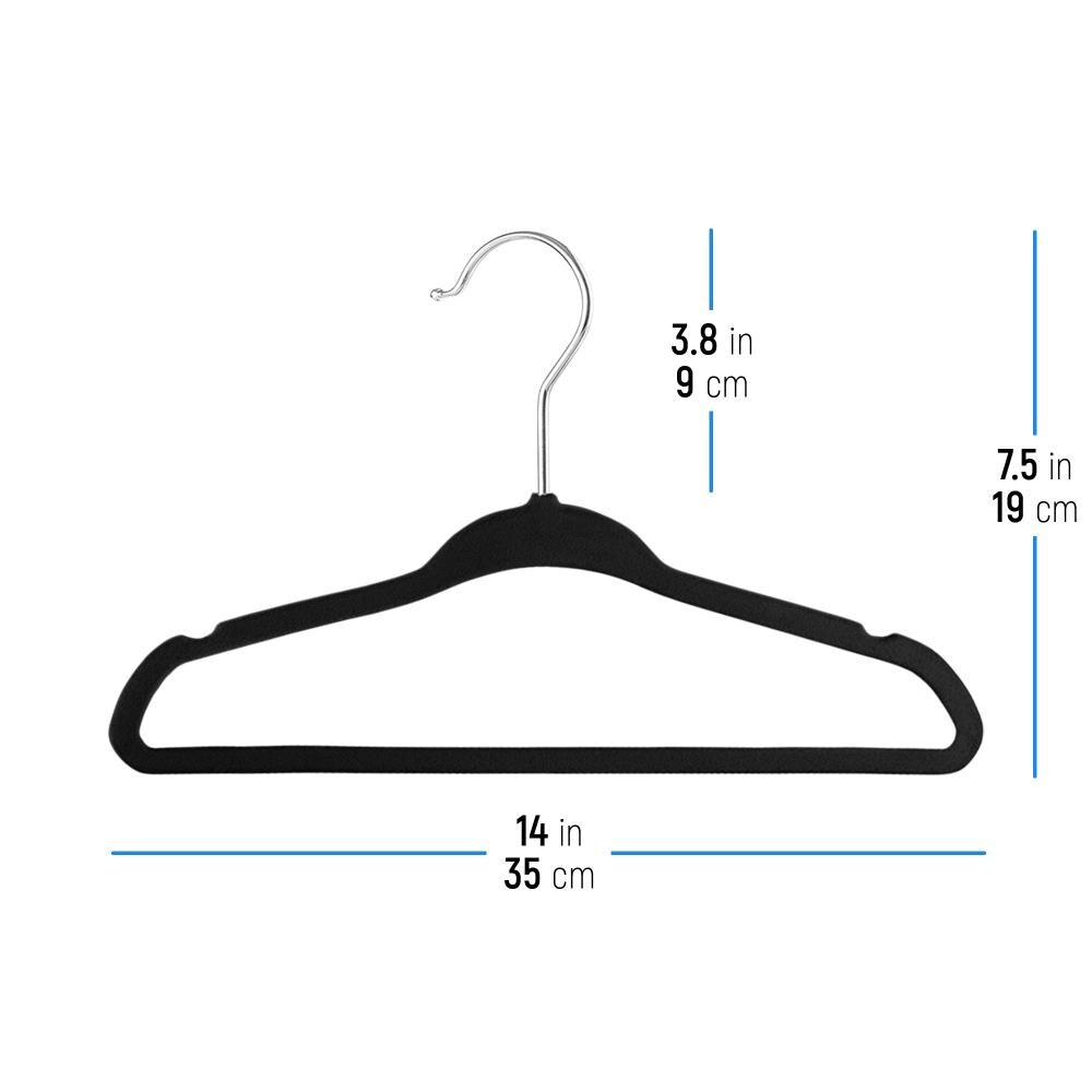 Merrick Giant Hanger - 12 Pieces - White Plastic Hangers (White) (19 wide)