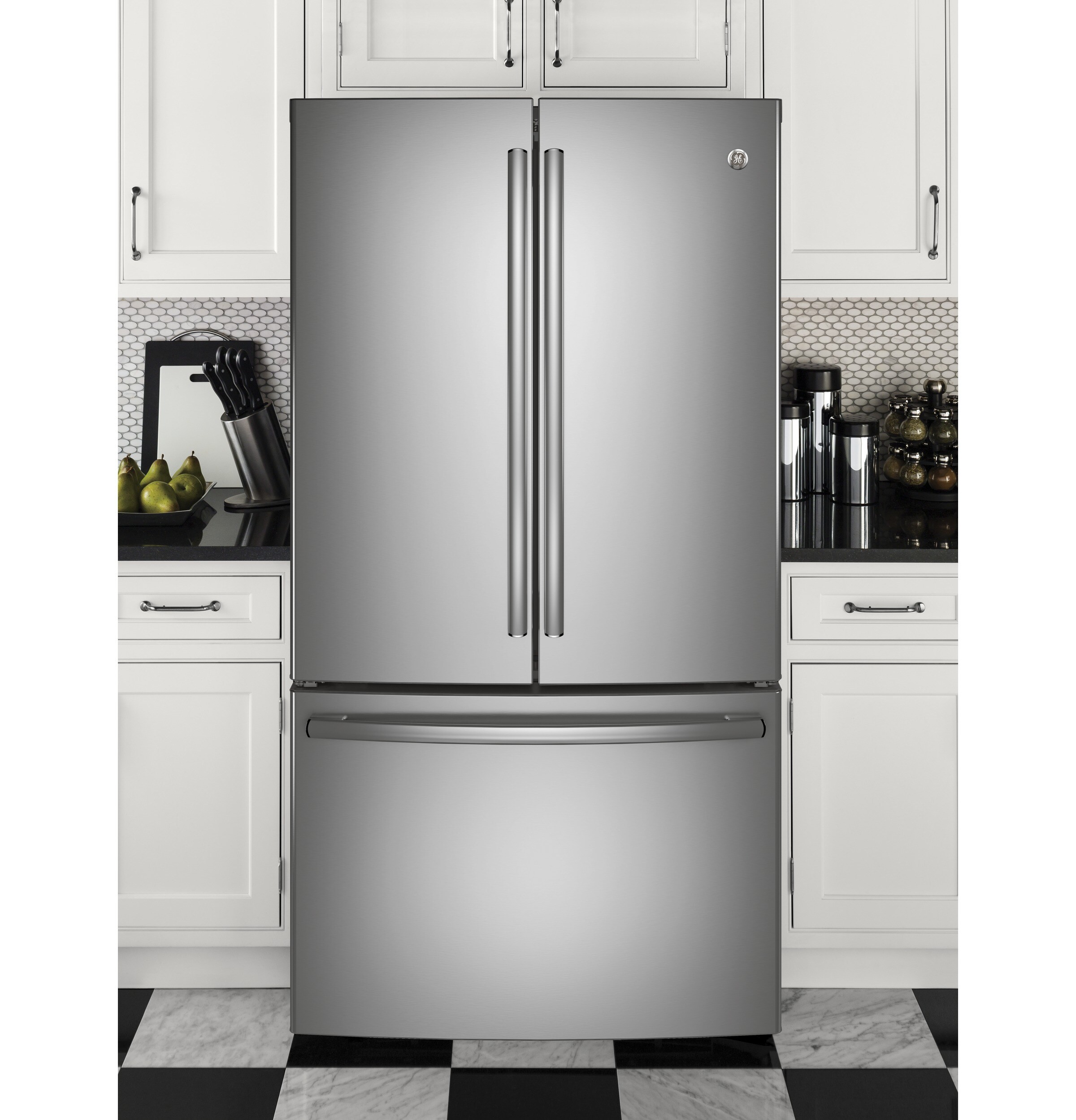 GE Café™ Series CFE28UP2MS1 ENERGY STAR® 27.8 Cu. Ft. French-Door  Refrigerator with Keurig® K-Cup® Brewing System - ADA Appliances