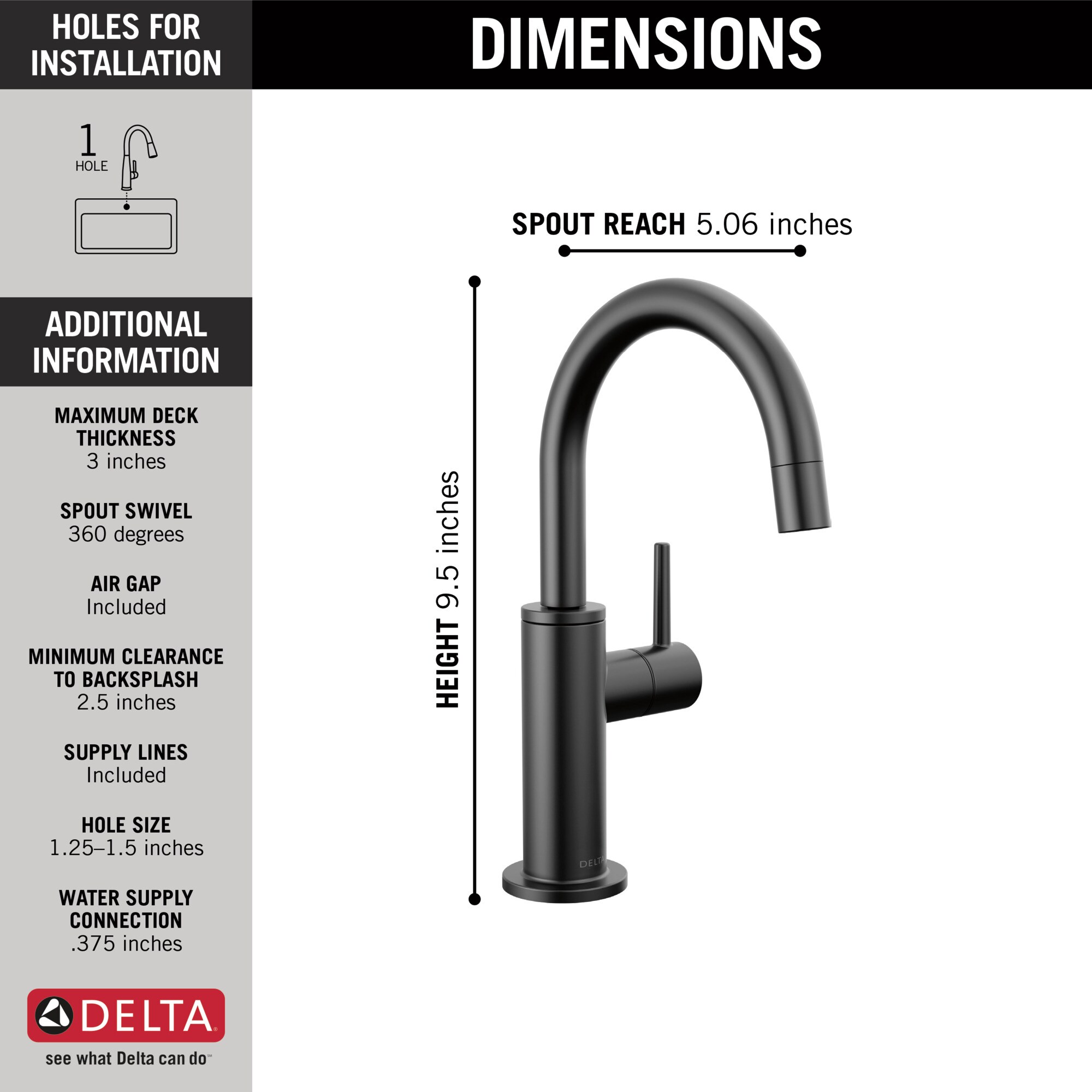 Delta 1930-BL-DST Kitchen-Faucets - View #2
