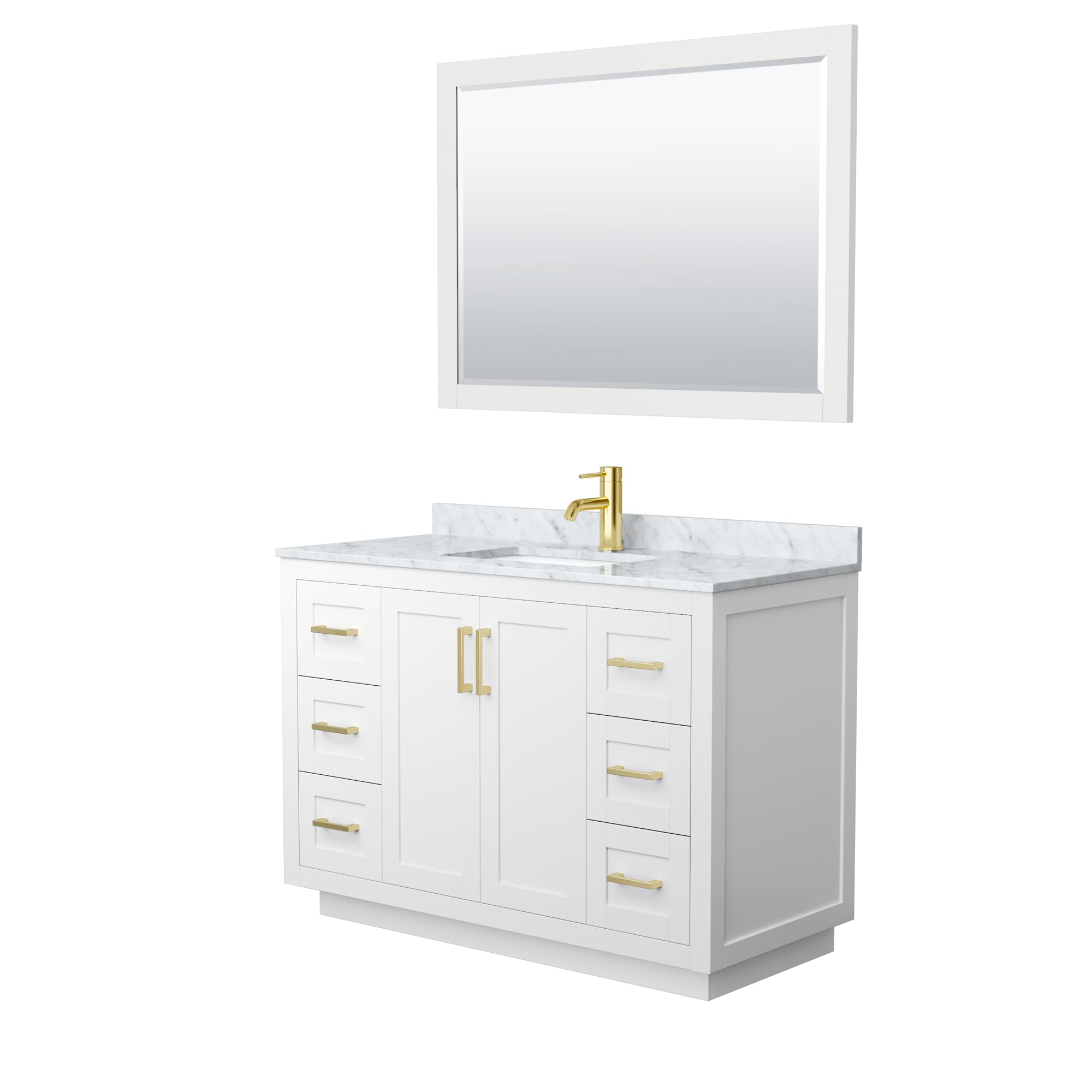 Wyndham Collection WCF292948SWGCMUNSM46 Bath-Vanity-Combo - View #2