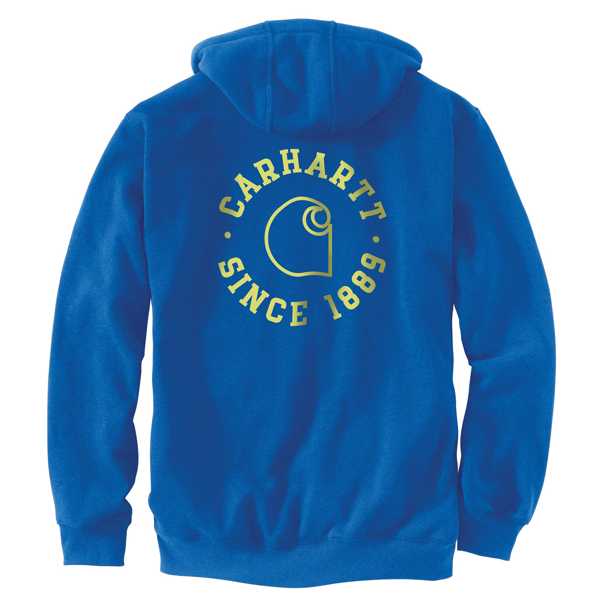 Carhartt 106388-HH7L Men's Blue Fleece Long sleeve Hoodie ( Large )