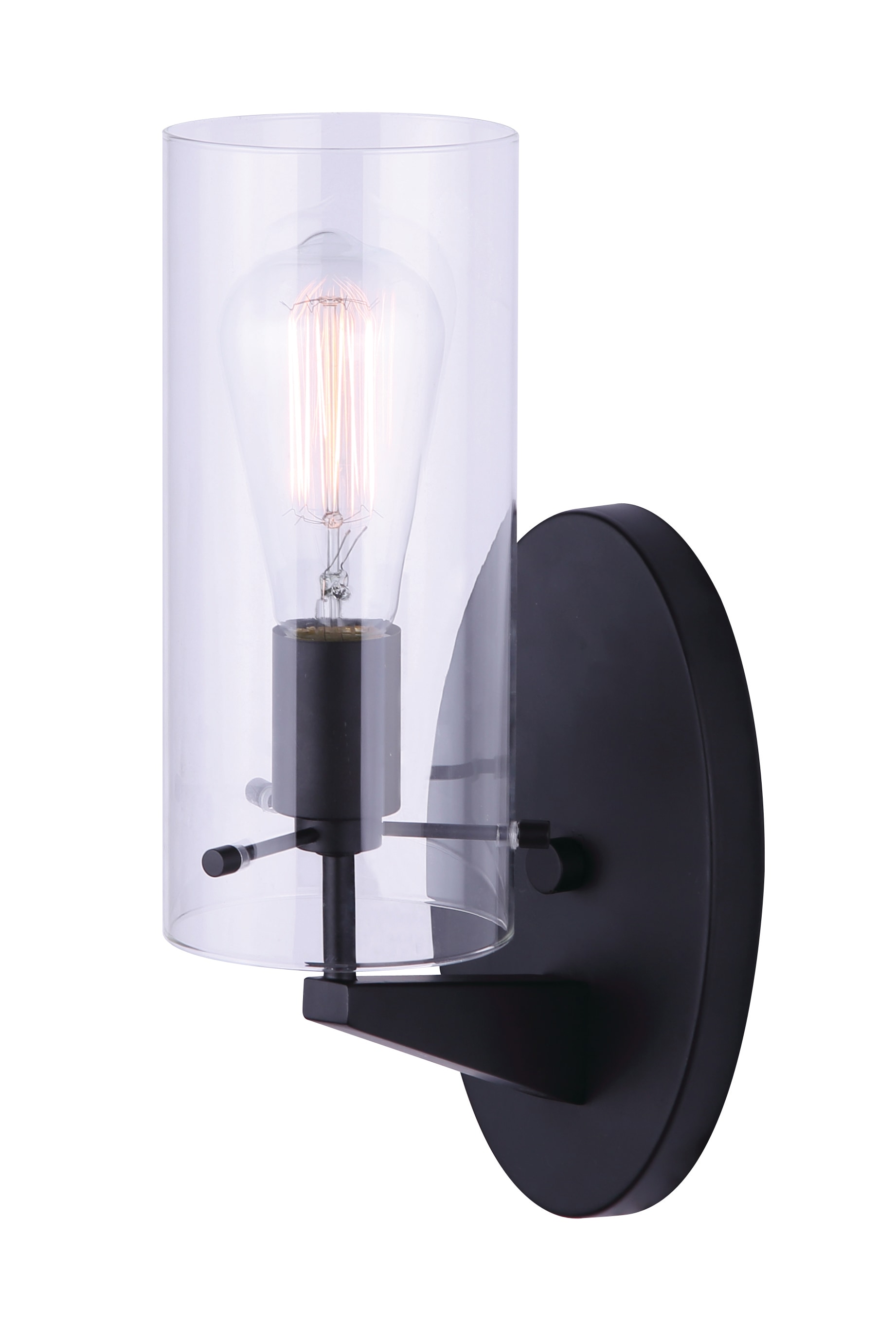 Canarm Ltd. IVL759A01BK Joni 4.5-in 1 -Light Matte Black Modern/contemporary Vanity light