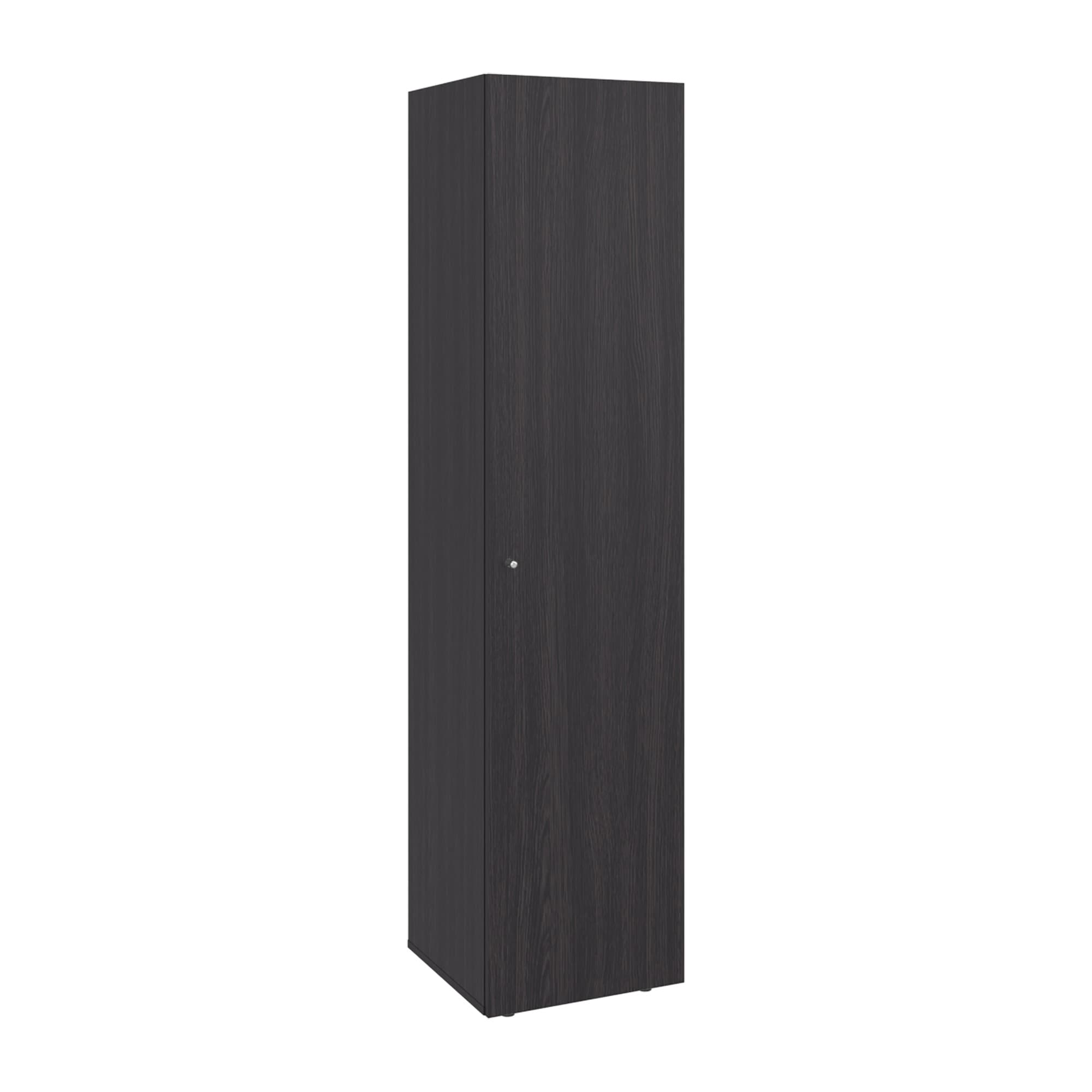 HyperDrop Cart Freestanding Single-Door Tall Bathroom Linen Storage Cabinet with 4 Shelves for Laundry Room