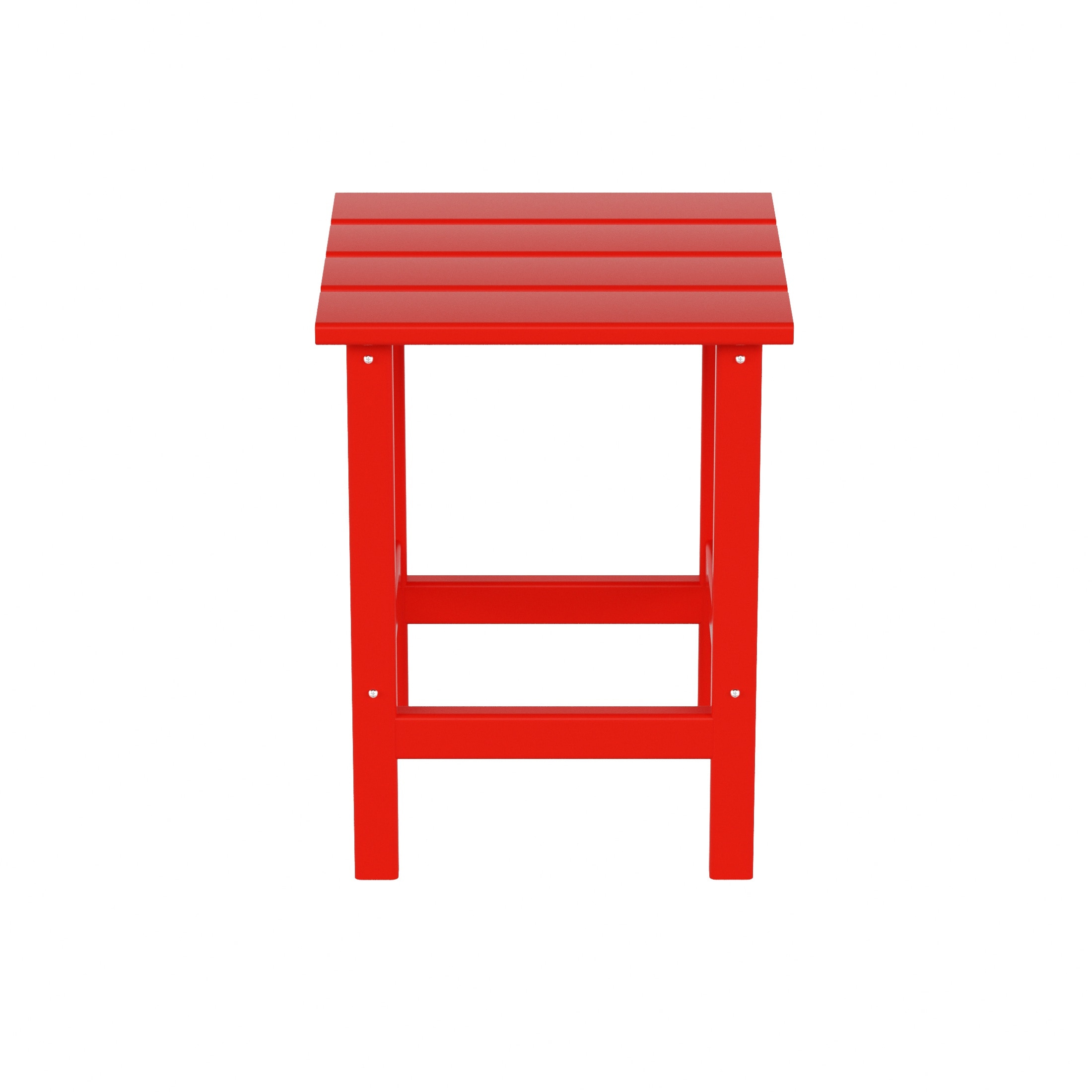Red Plastic Adirondack Armchair Set for 2, 32" x 35.25"