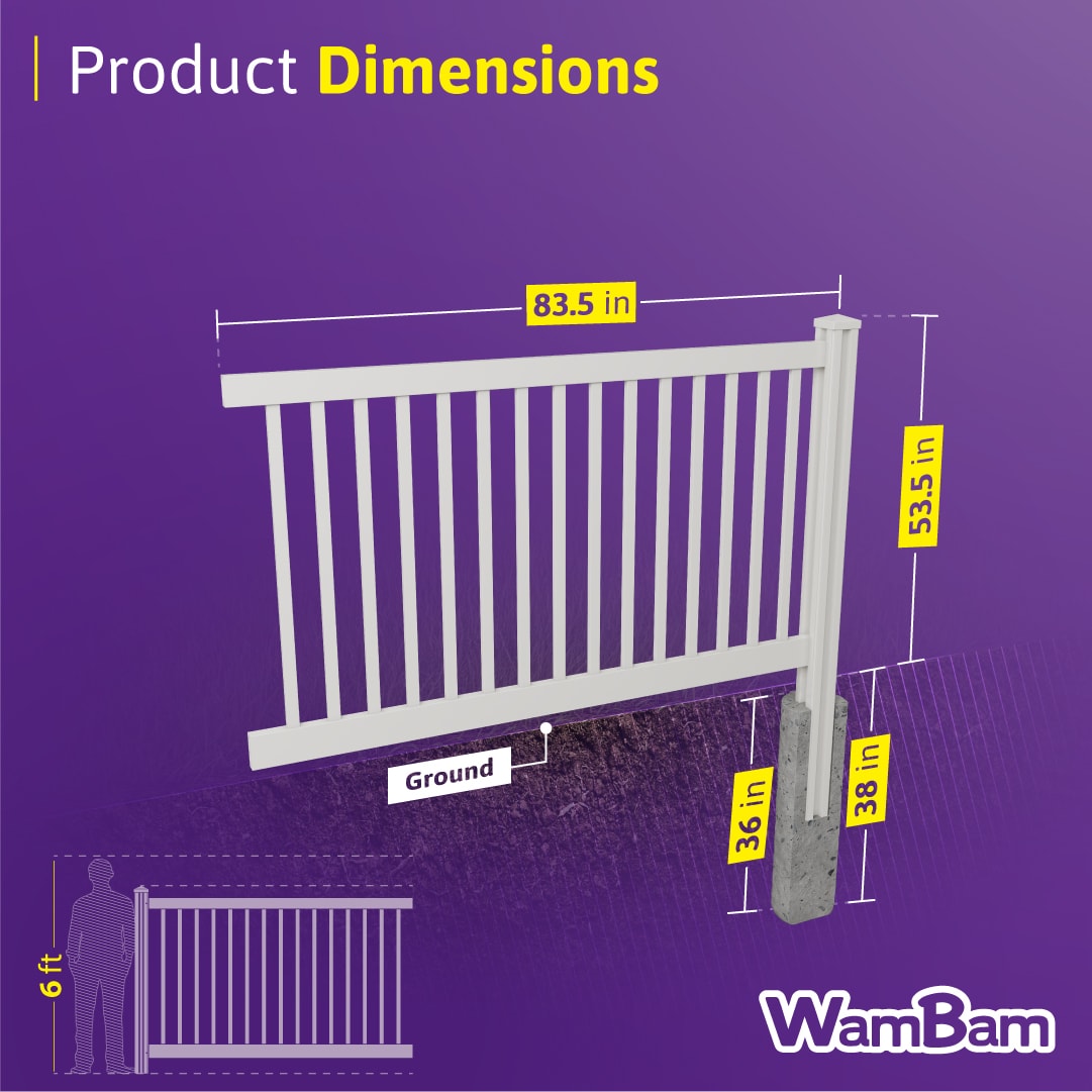 WamBam Fence VF13002 Vinyl-Fence-Panels - View #7