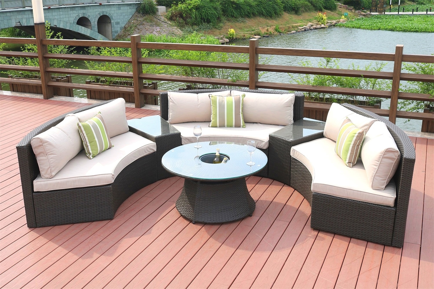 Direct Wicker DWS-1205B-BLACK Patio-Conversation-Sets - View #2