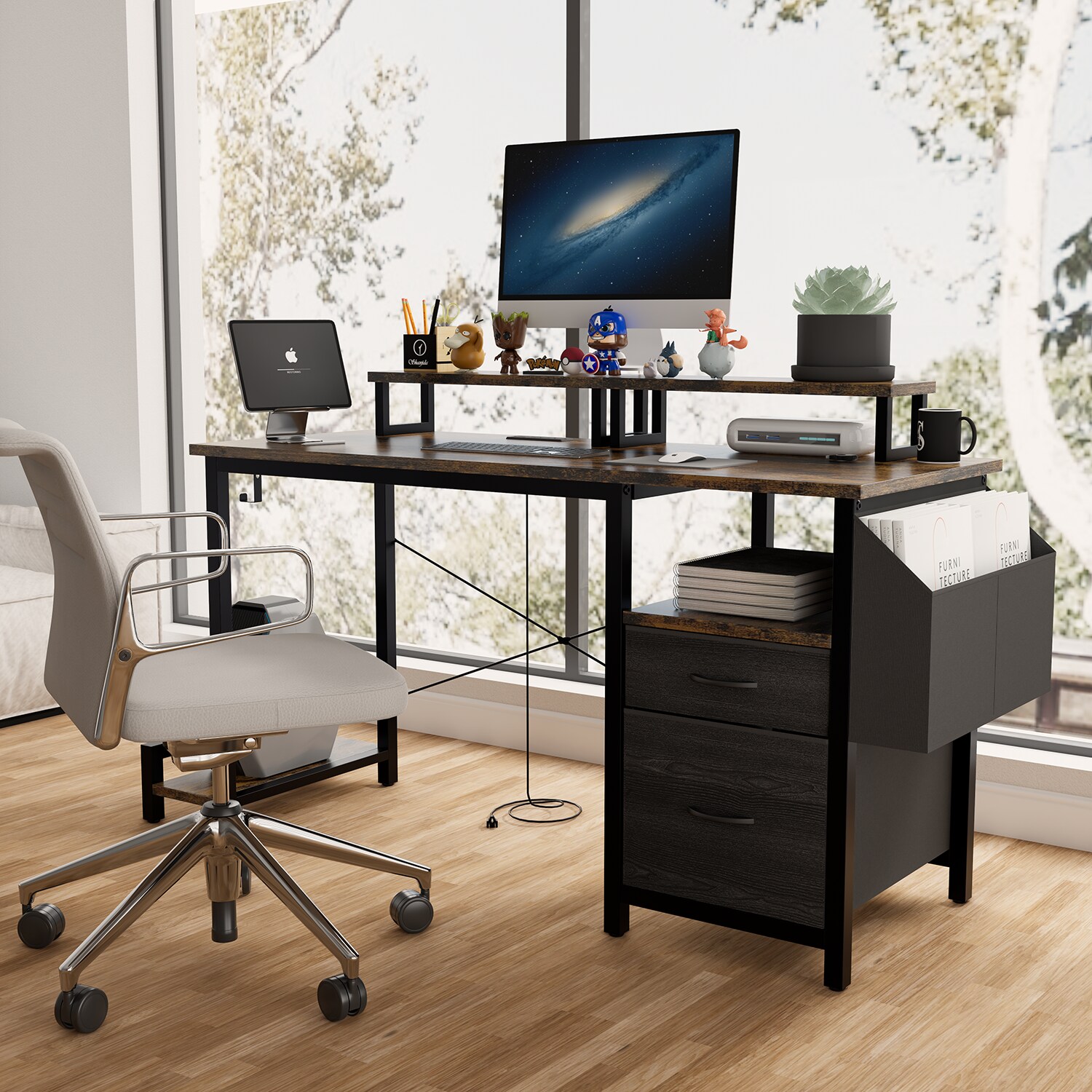 Mondawe MO-HW61782BK desks - View #2