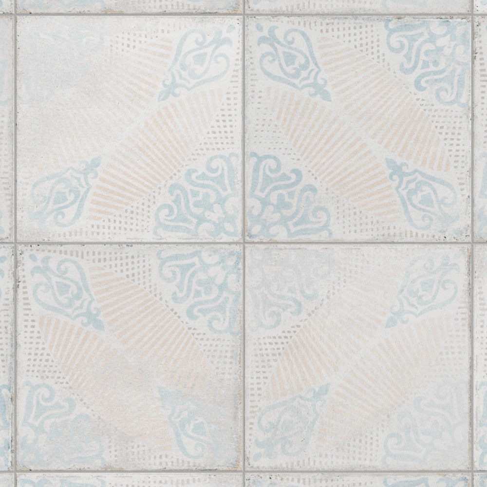 Barcelona Decor Guell 6" Matte Porcelain Vintage Floor & Wall Tile