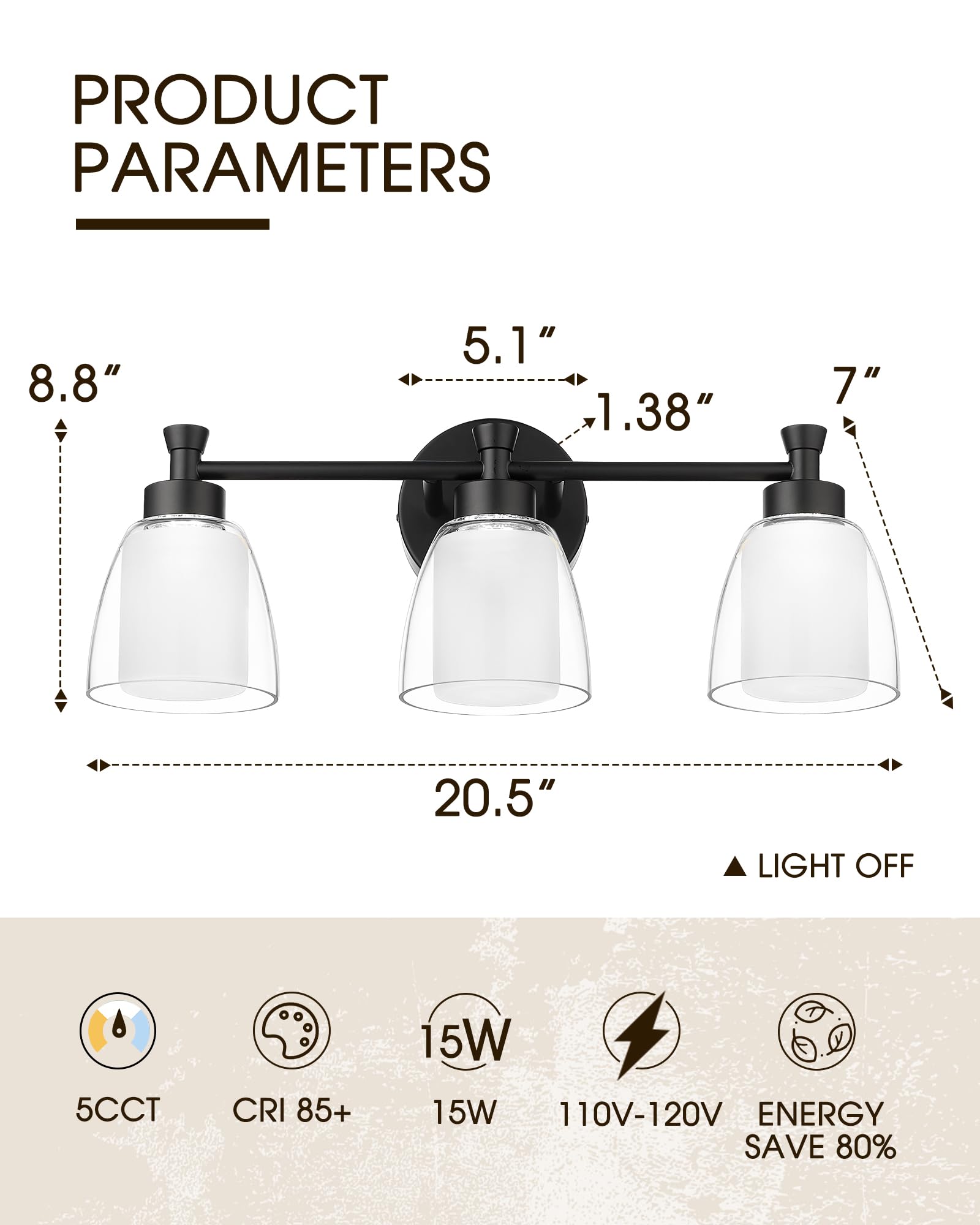 LTMATE LS5HJF95B-3W LED BK b089995 - View #2