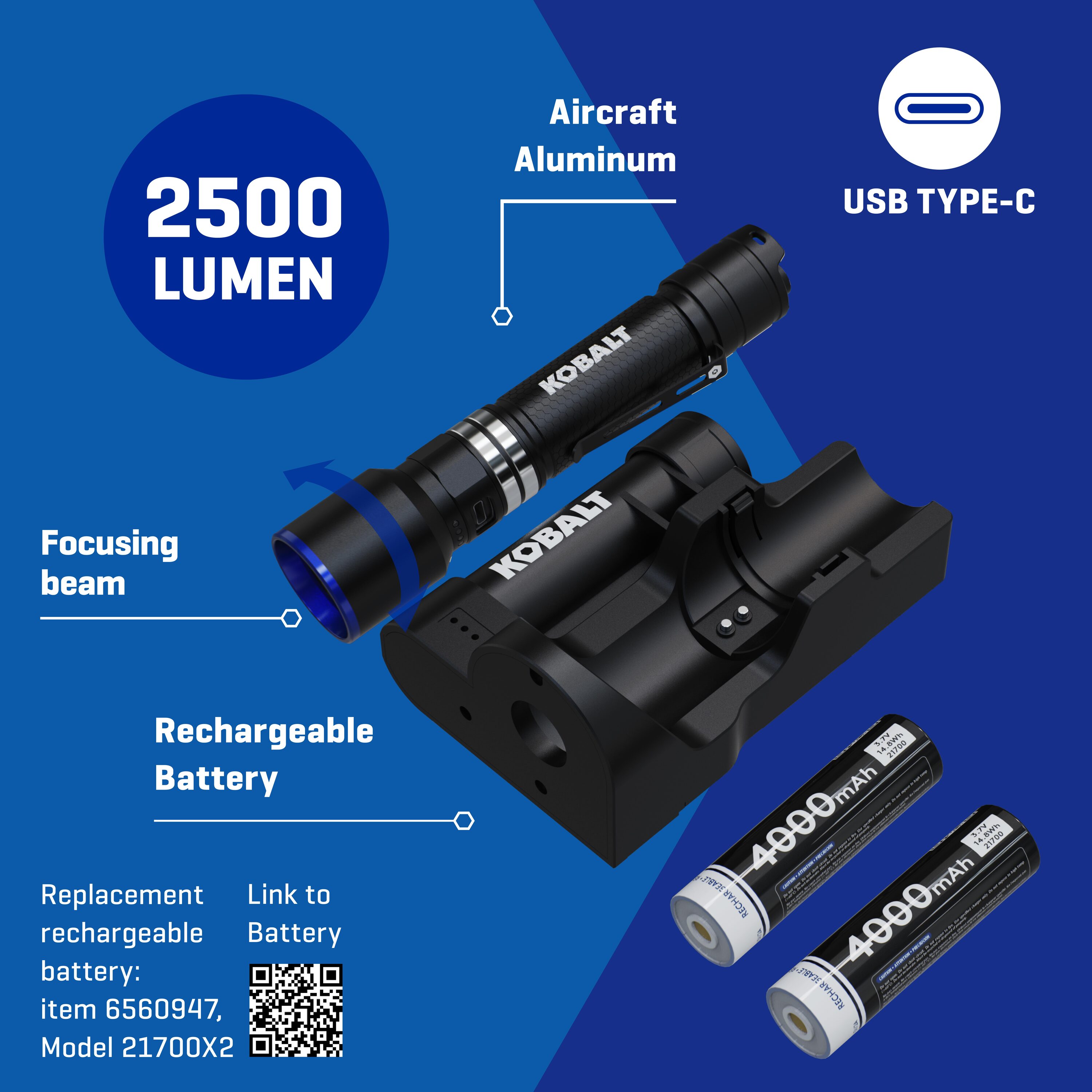 Kobalt KFHLST2500DP flashlights - View #2