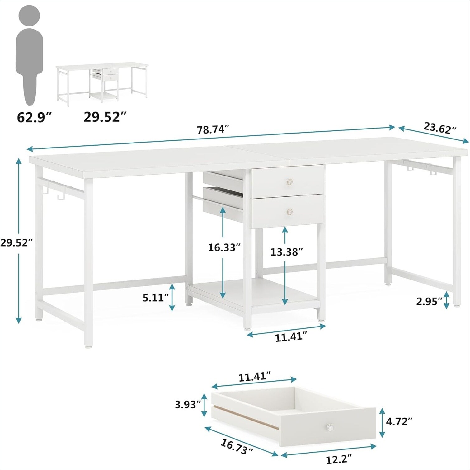 FlowLuxe M0JSGIRKK54S desks - View #3