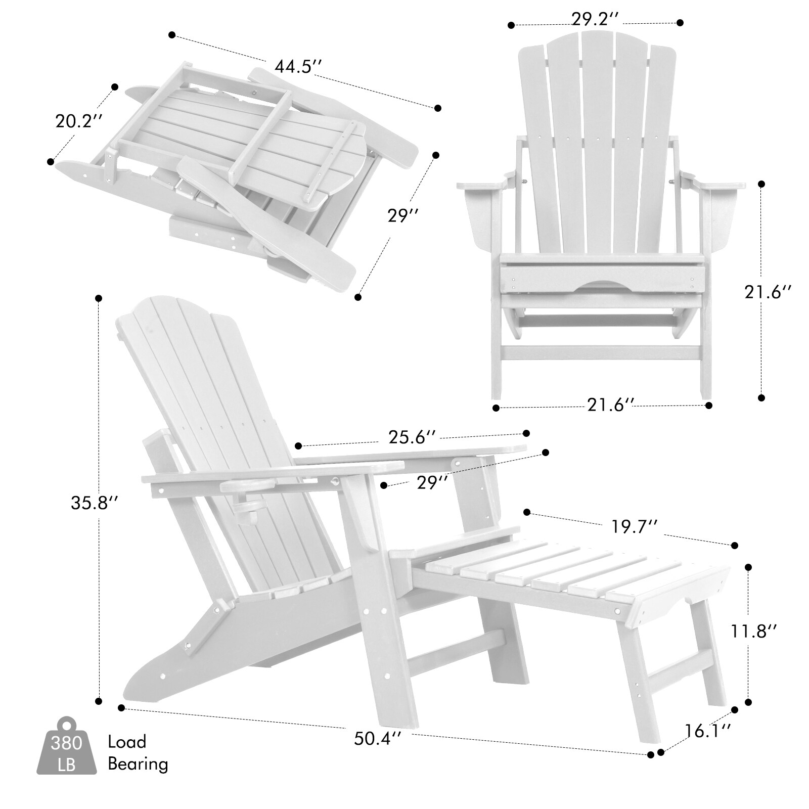 GARSING AC-WHITE Patio-Chairs - View #2