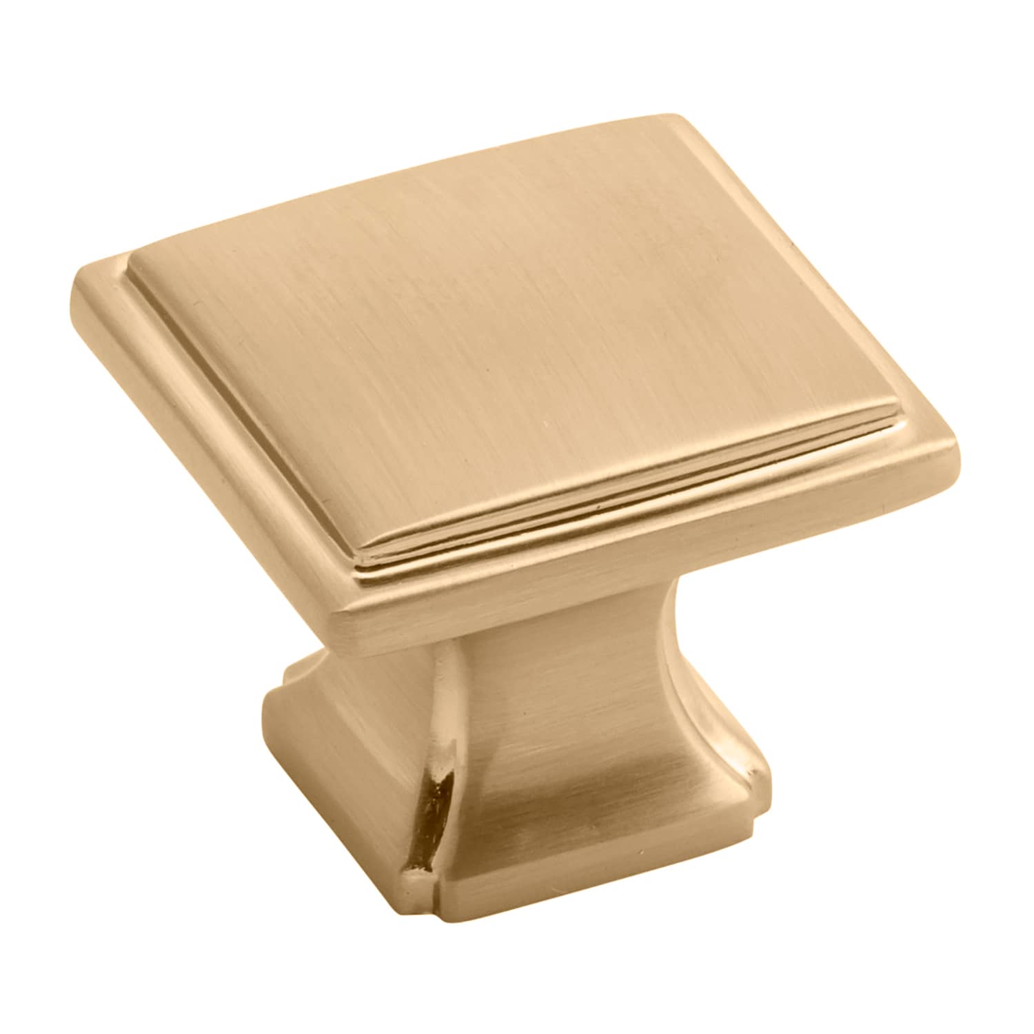 Hickory Hardware P3240-CBZ Bridges 1-1/4-in Champagne Bronze Square Transitional Cabinet Knob