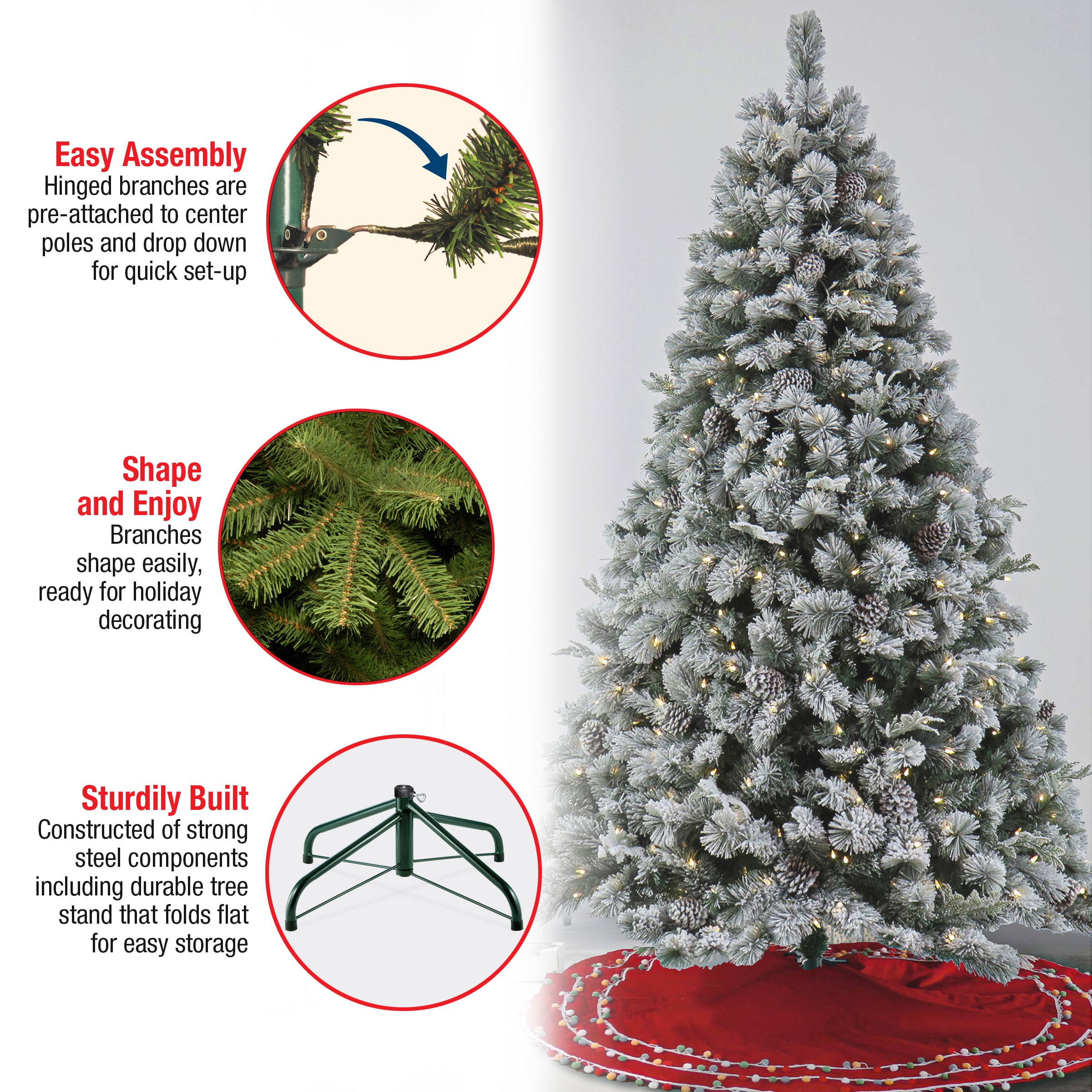 National Tree Company PESH64-300L-75 Artificial-Christmas-Trees - View #4