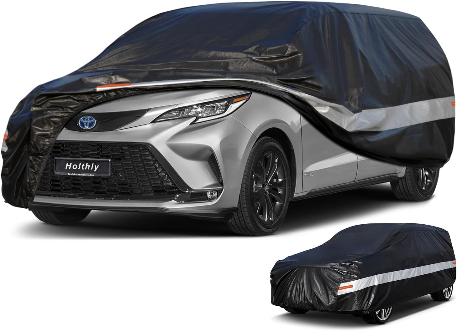 Holthly - 10-Layer Waterproof Minivan Cover All Weather Outdoor Cover Custom Fit for Toyota Sienn...