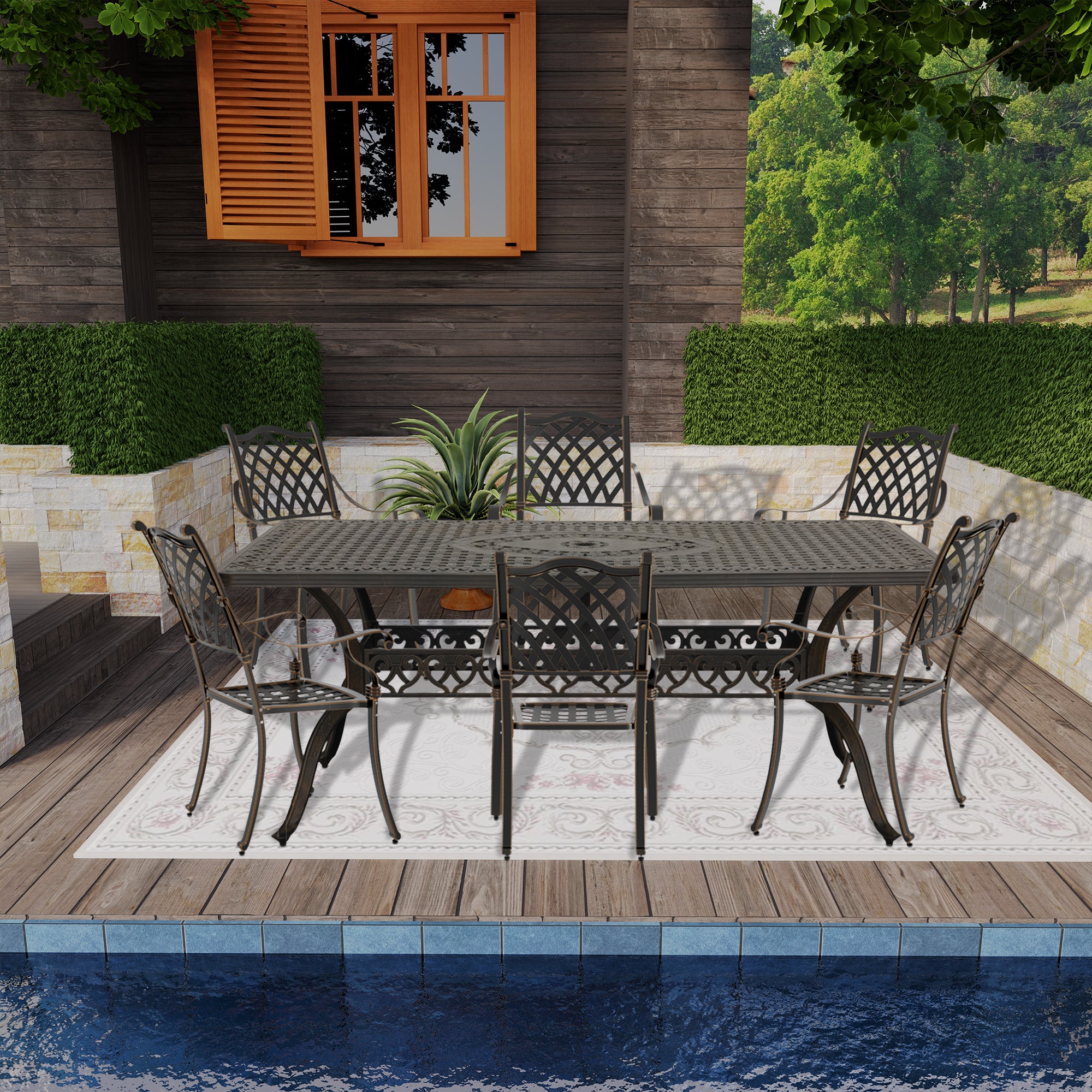 Boyel Living BL-XG150DFX-BR Patio-Dining-Sets - View #3