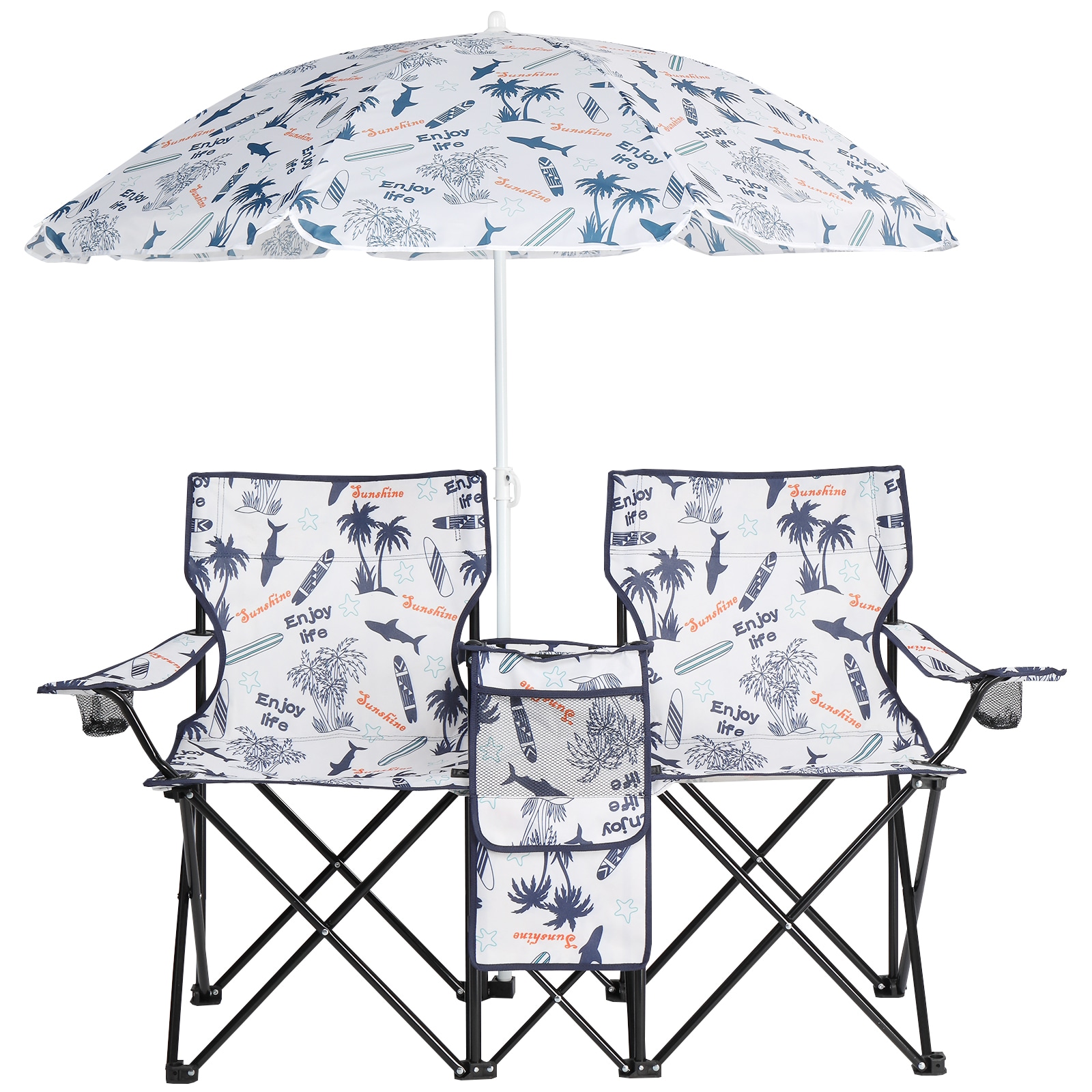 Winado LO1G58000565 Polyester Silver Folding Beach chair