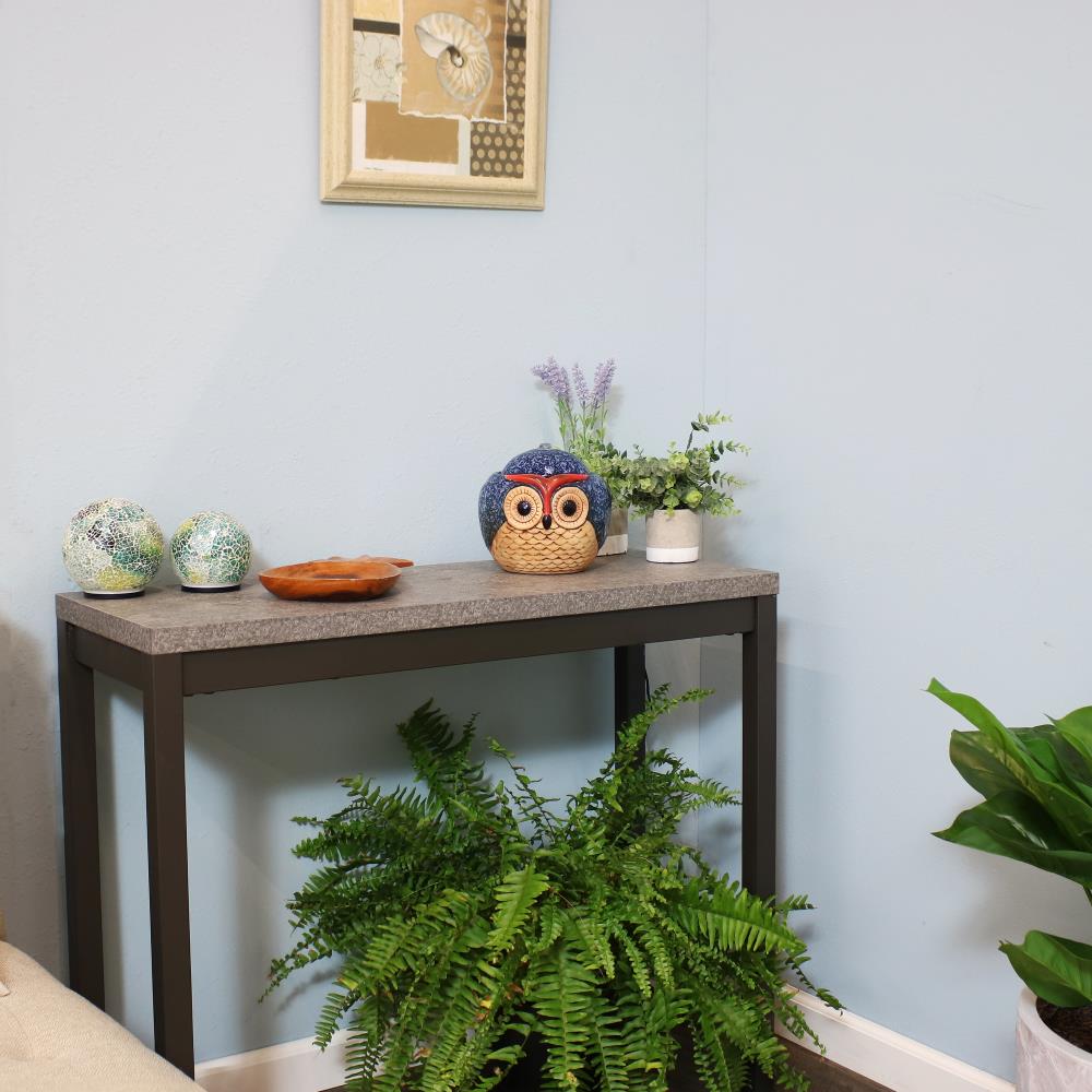 Whimsical Blue and Brown Ceramic Owl Tabletop Fountain