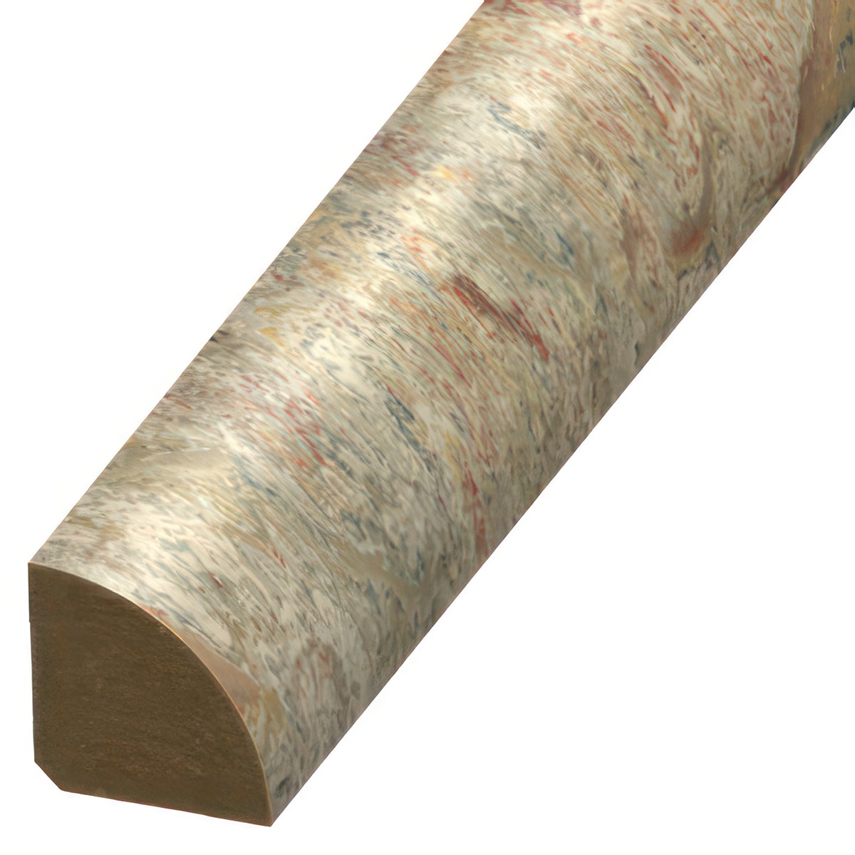 Versatrim MRQR-116539 Marmoleum Click Seal Marmoleum Click Seal color Agate 0.75-in T x 0.75-in W x 94-in L Laminate wood Quarter round