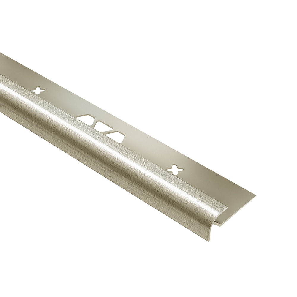 Schluter Systems VPRO30ATGB Vinpro-RO Brushed nickel 0.125-in T x 0.125-in W x 98.5-in L Anodized aluminum Bullnose