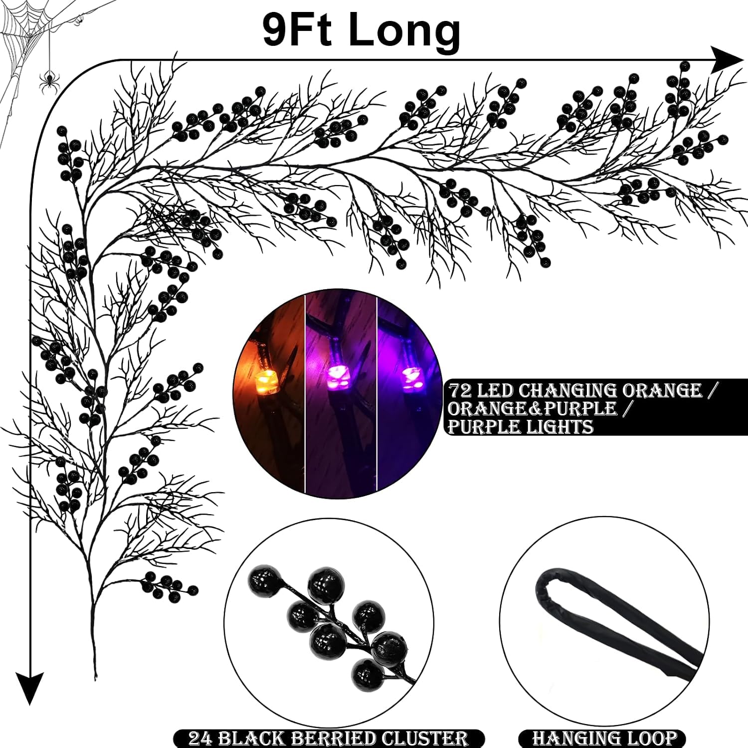 WZK 253111047871 Artificial-Halloween-Wreaths - View #2