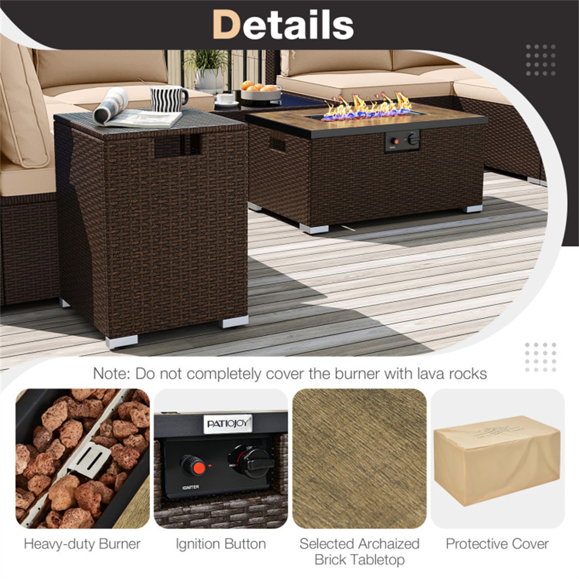 BABOOM BOM-507DKA+-CO Patio-Conversation-Sets - View #5