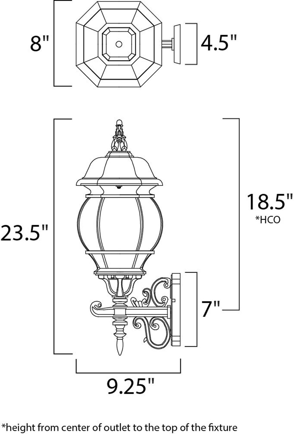 Maxim Lighting 1033BK Outdoor-Wall-Lighting - View #2