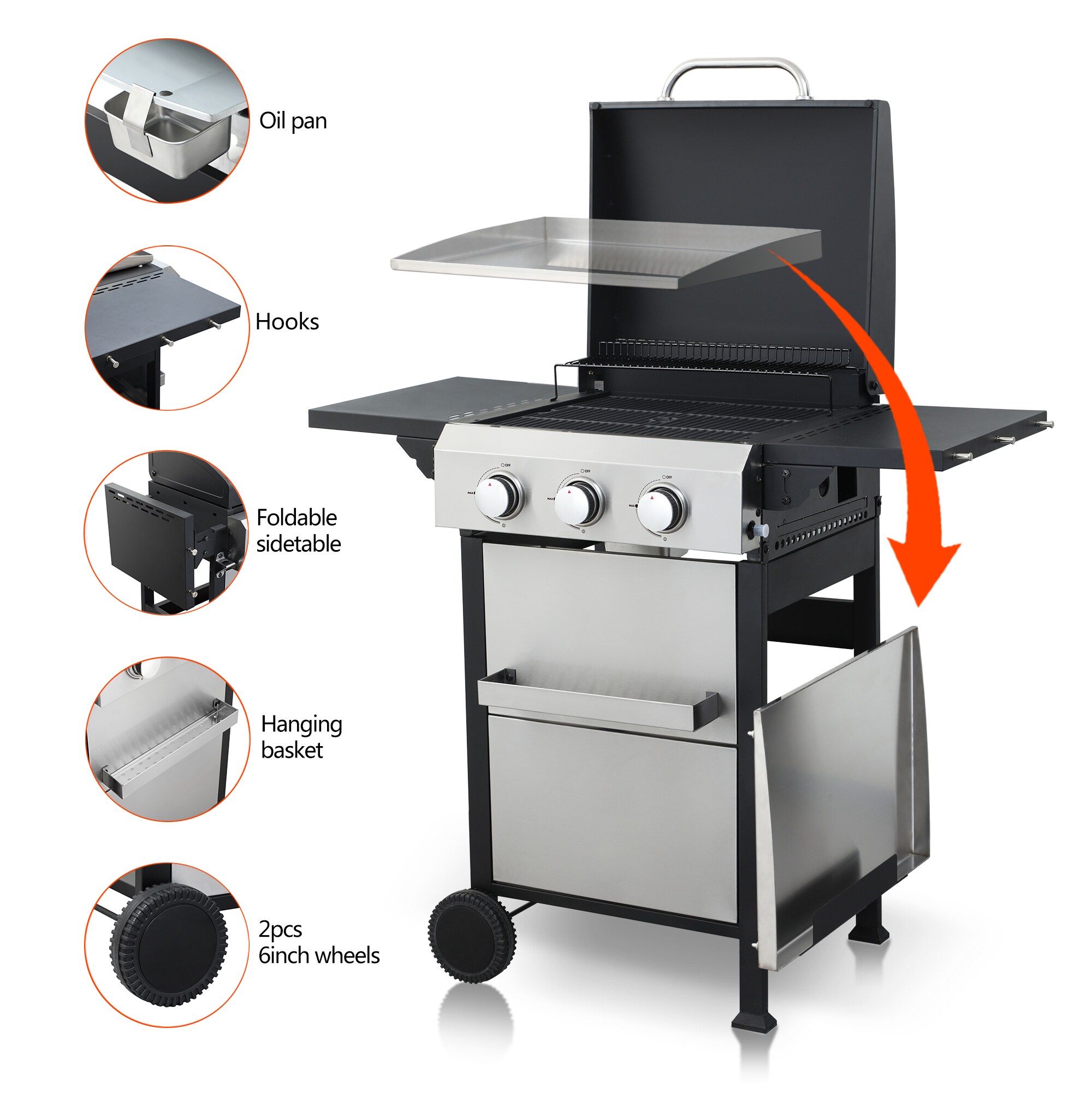 Xspracer ML-BG8388 Gas-Grill - View #3