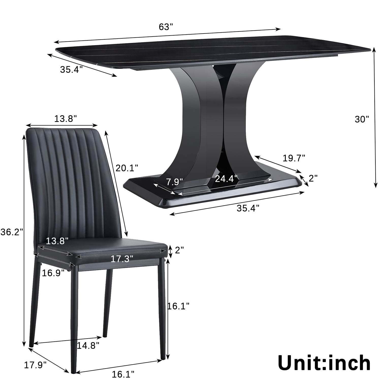SINOFURN SYA010288GY Dining-Sets - View #17