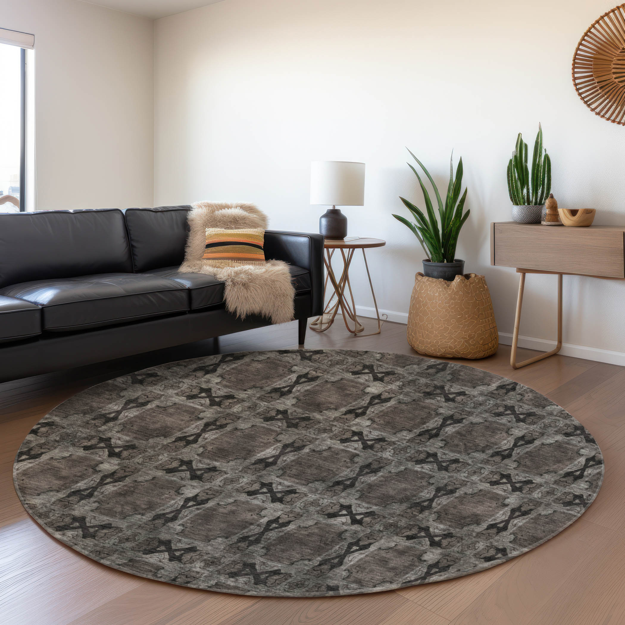 Addison Rugs AMF553BU9X12 Mayfield AMF553BU 9 x 12 (ft) Loomed Polyester Blue Rectangular Indoor Geometric Machine washable Area rug