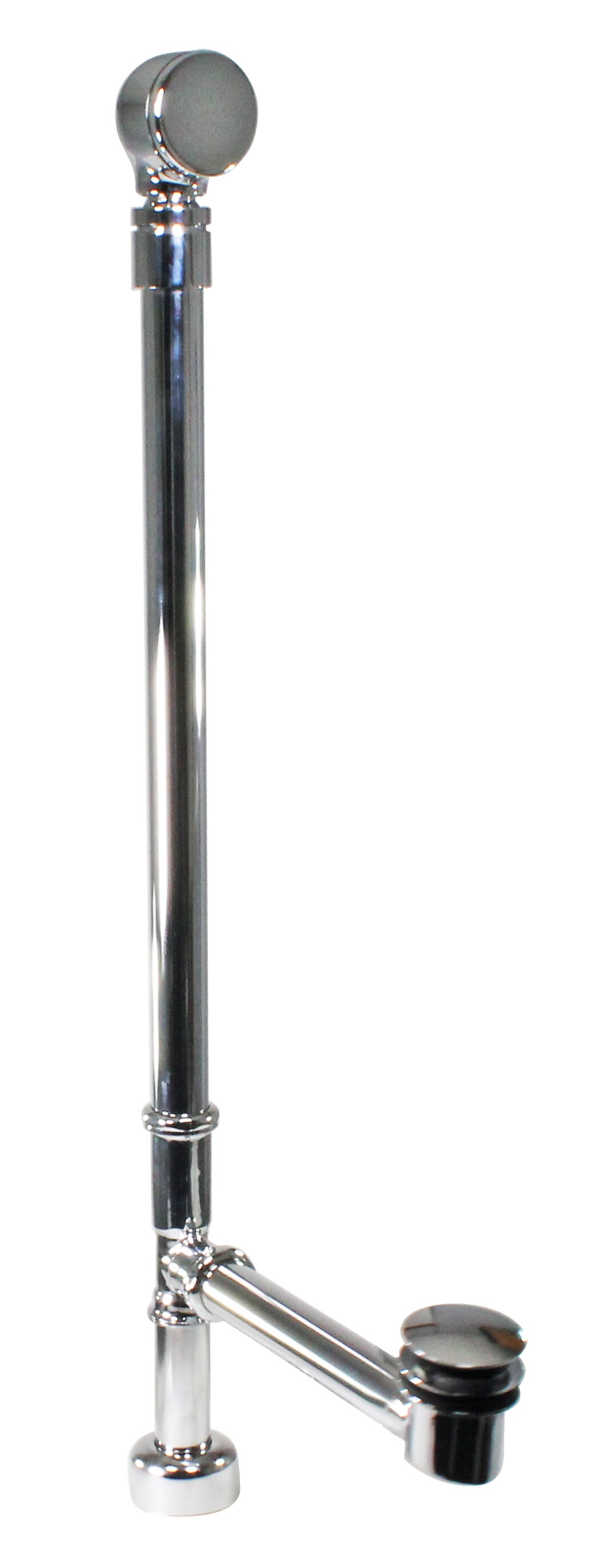 WESTBRASS D326124HKBJ-26 Bath Waste and Overflow Illusionary Ball Joint with Ada Approved Tip-toe Drain, 28" Make-up, 17 Ga. Brass Fully Finished In Oil Rubbed Bronze