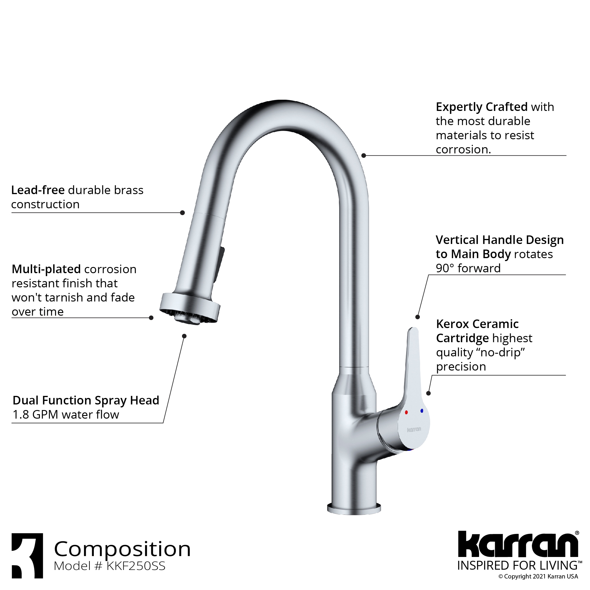 Karran KKF250SD25SS Kitchen-Faucets - View #4