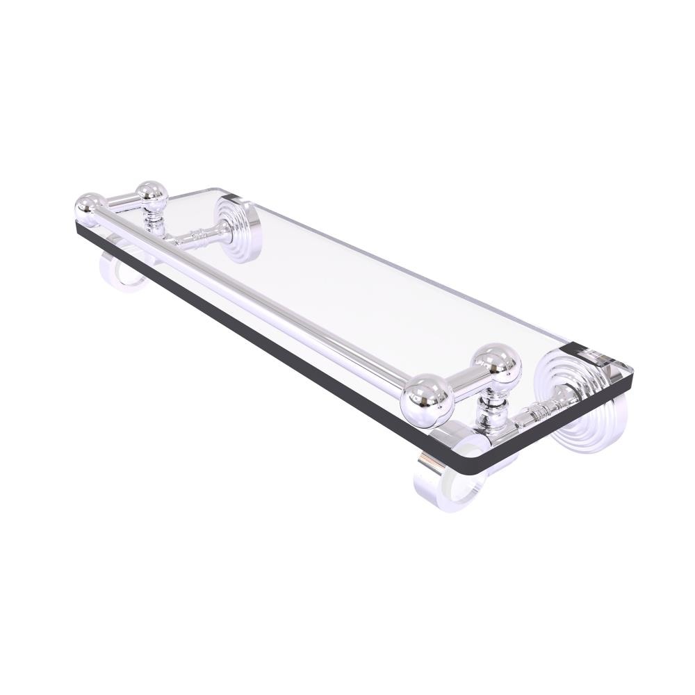 Allied Brass PG-1-16-GAL-PC Pacific Grove Polished Chrome Wall mount Bathroom Shelf ( 16-in x 3.5-in x 5-in )