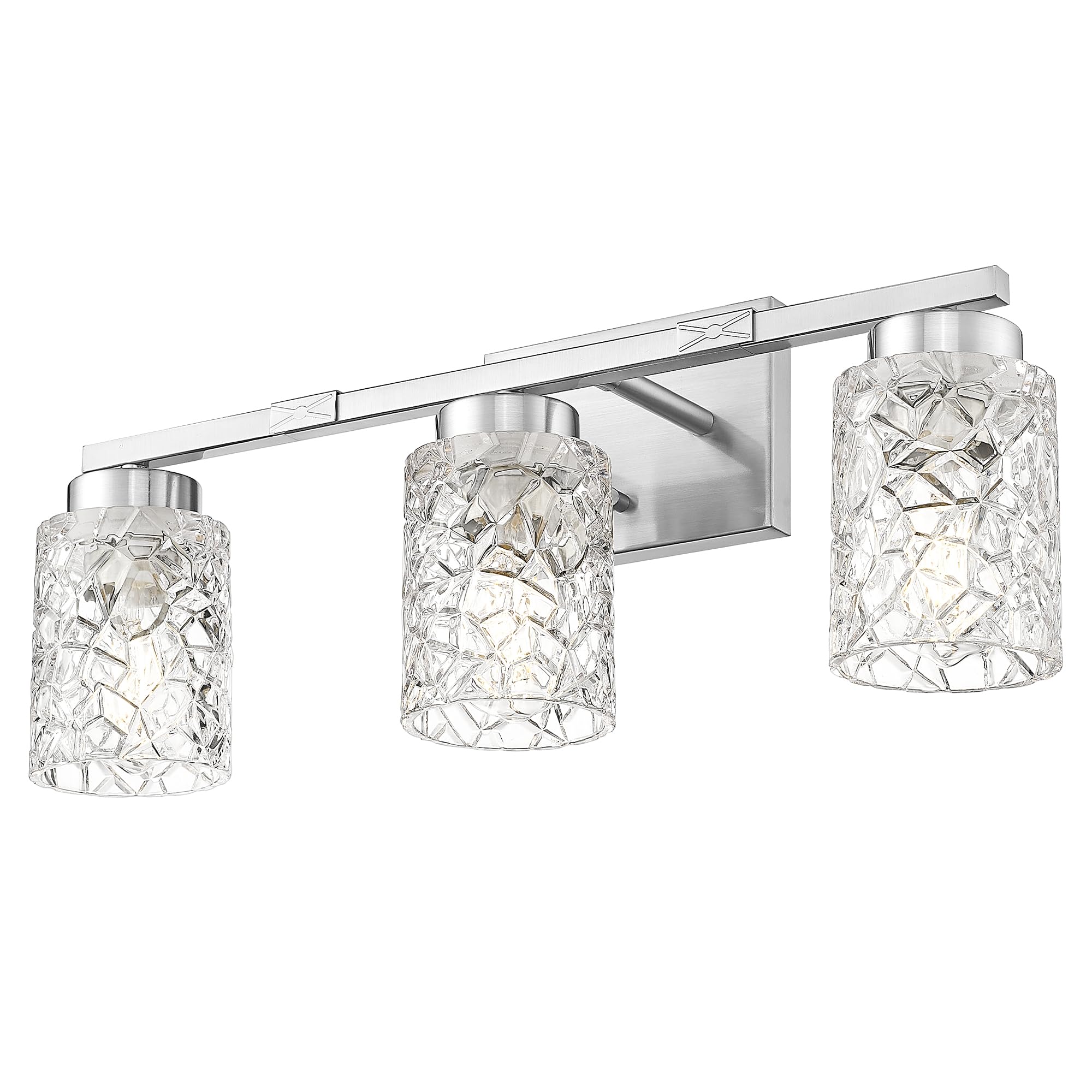 LTMATE LSHE294B-3W BN Vanity Lights 22-in 3 -Light Brushed Nickel Industrial Vanity light