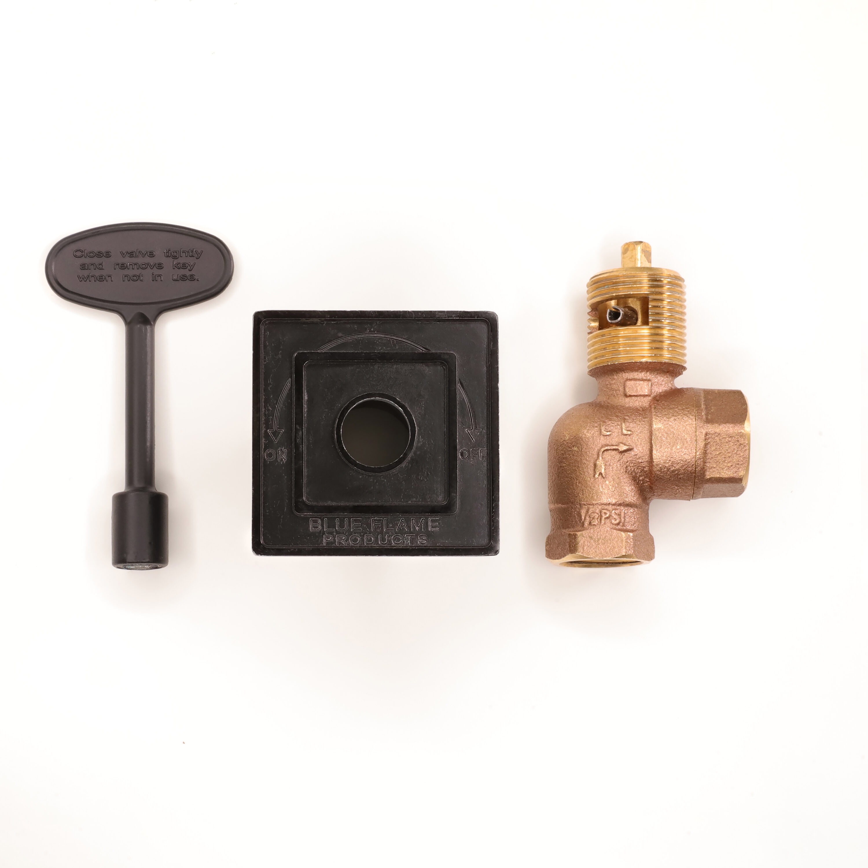 BLUE FLAME BVL2L.05SQ Black Brass Controller