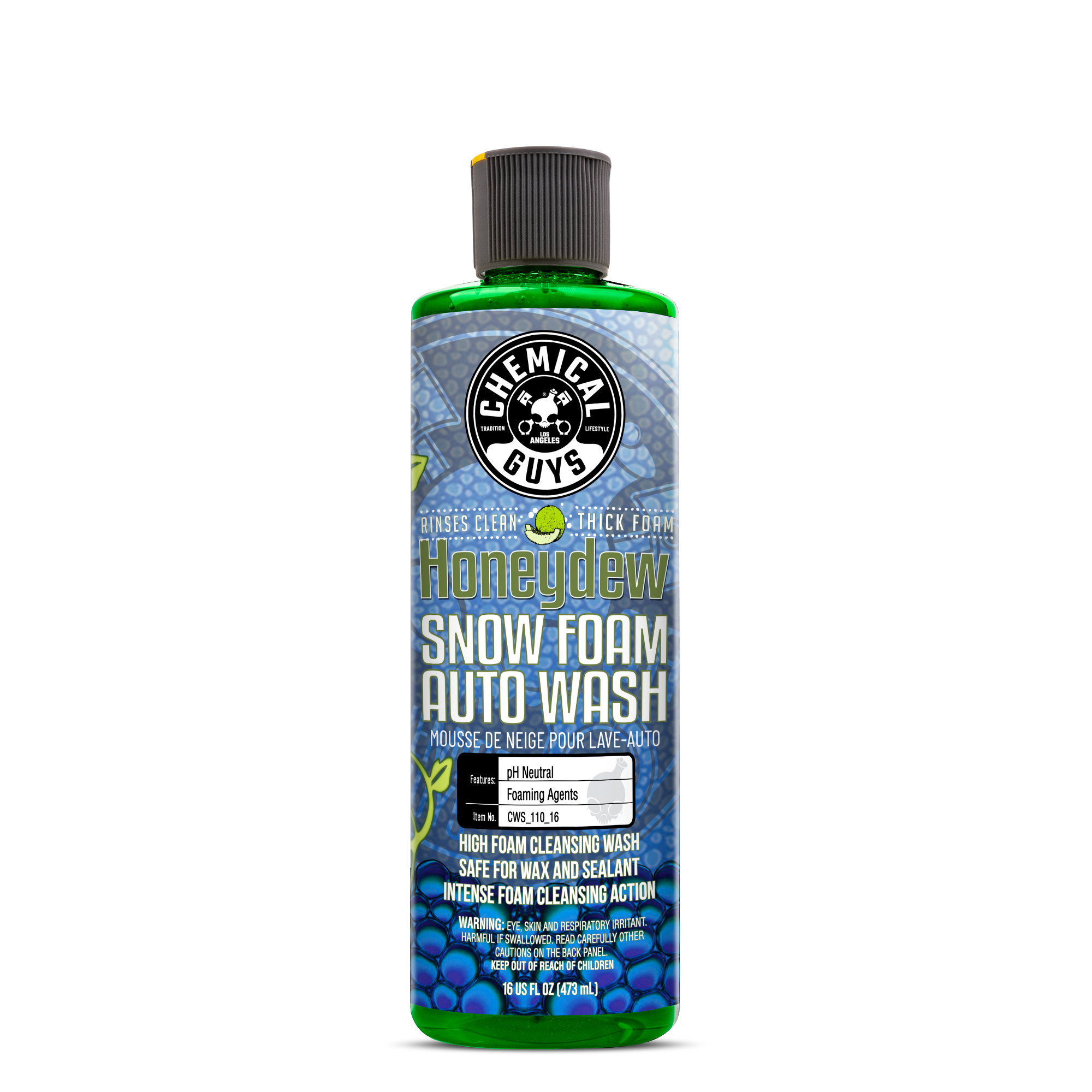 Chemical Guys CWS_110_16 Snow Car] Wash Soap (Works with [Foam] Cannons,  [Foam] Guns or Bucket Washes) Safe for, Trucks, Motorcycles, RVs & More, 16
