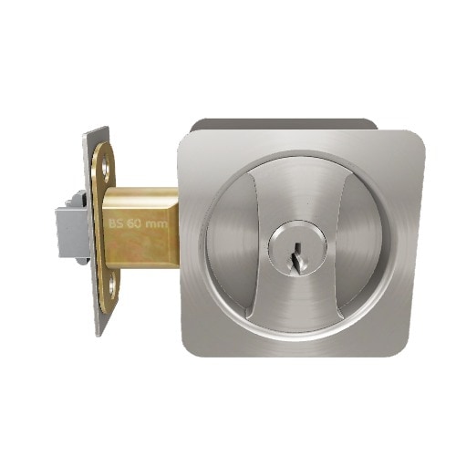 Delaney Hardware 2-in Satin Nickel Pocket Door Pull 370009