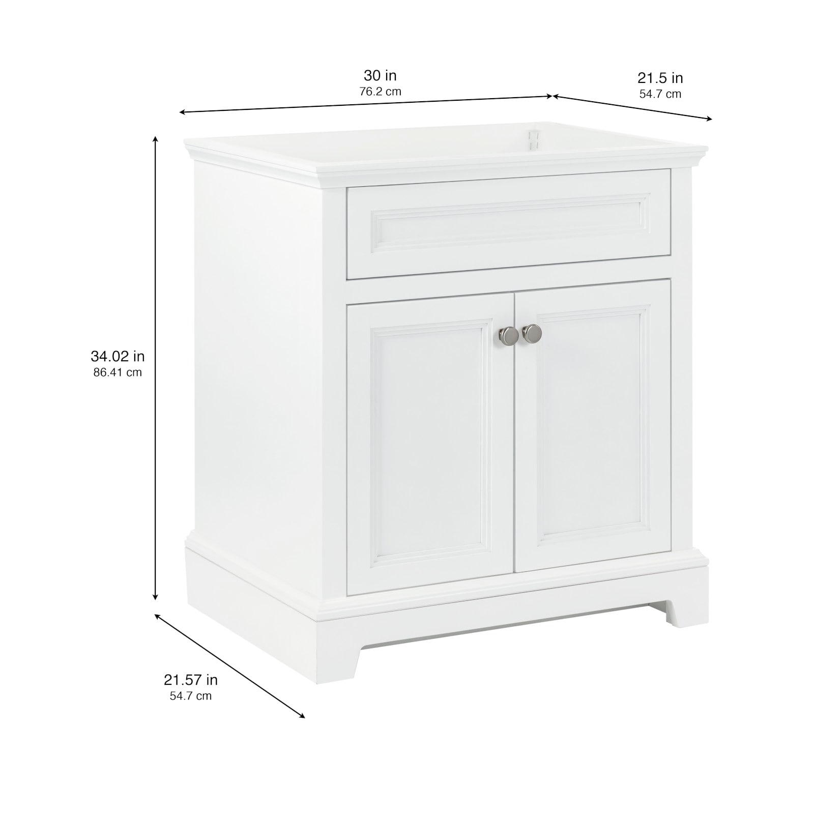 Style Selections W027830P1-WH vanities - View #4