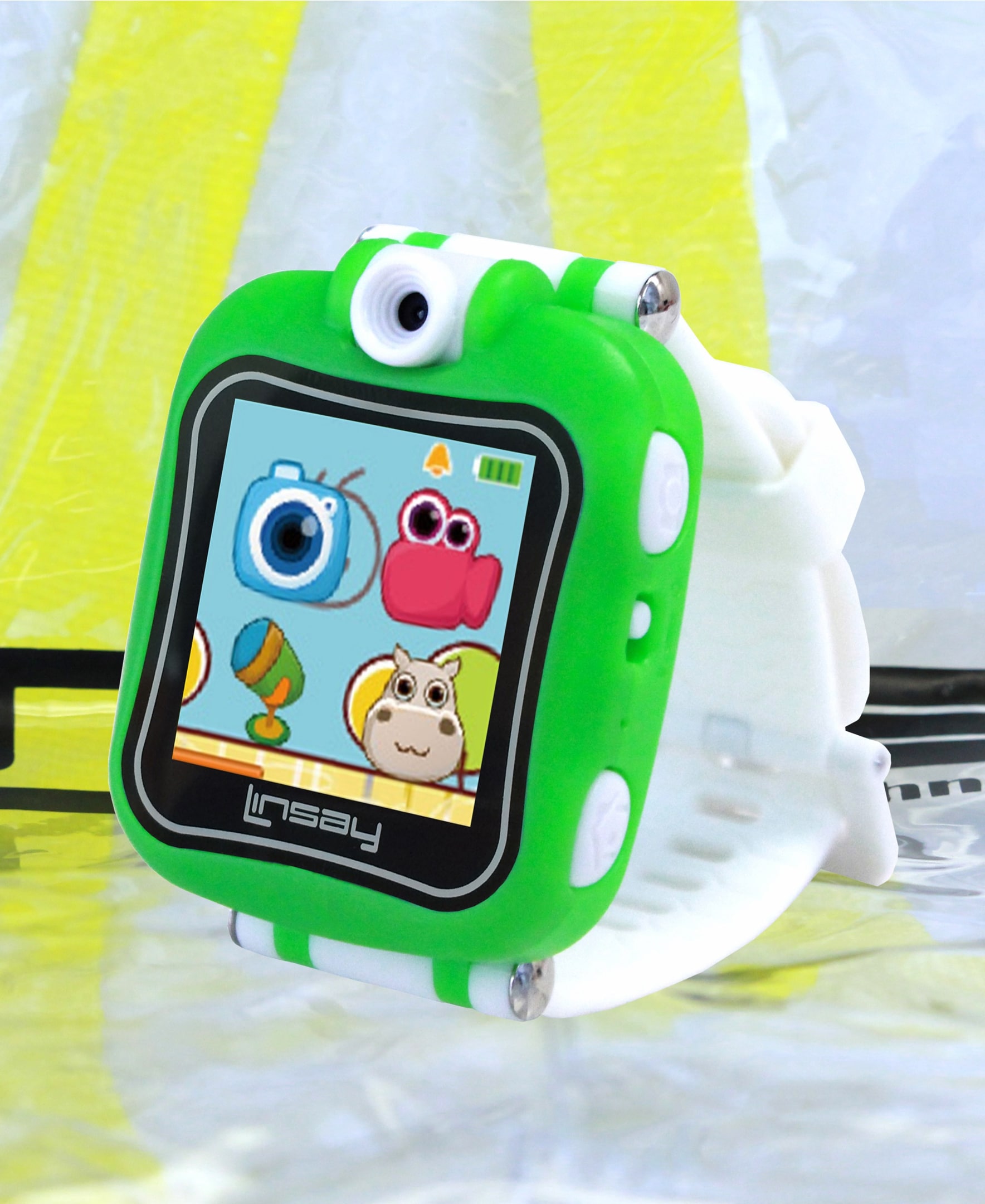 LINSAY S5WCLGREENBAG Kids Smart Watch 1.5-in 1 MP Watch Camera