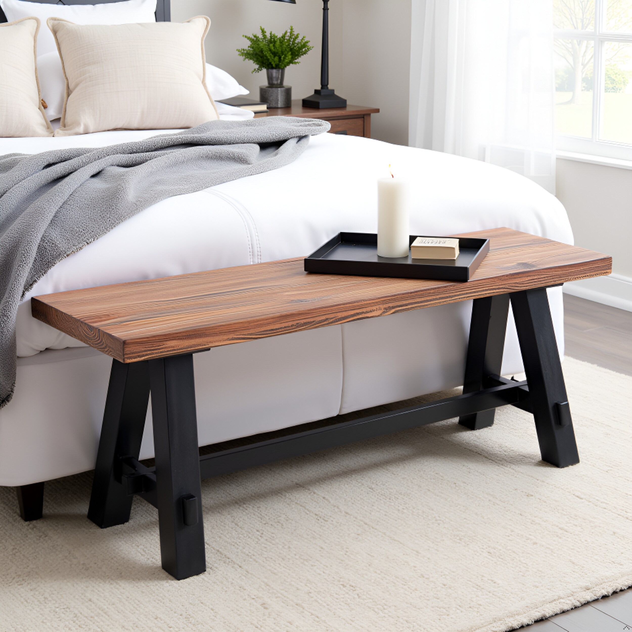 Alaterre Furniture ANAD04RNB bench - View #6